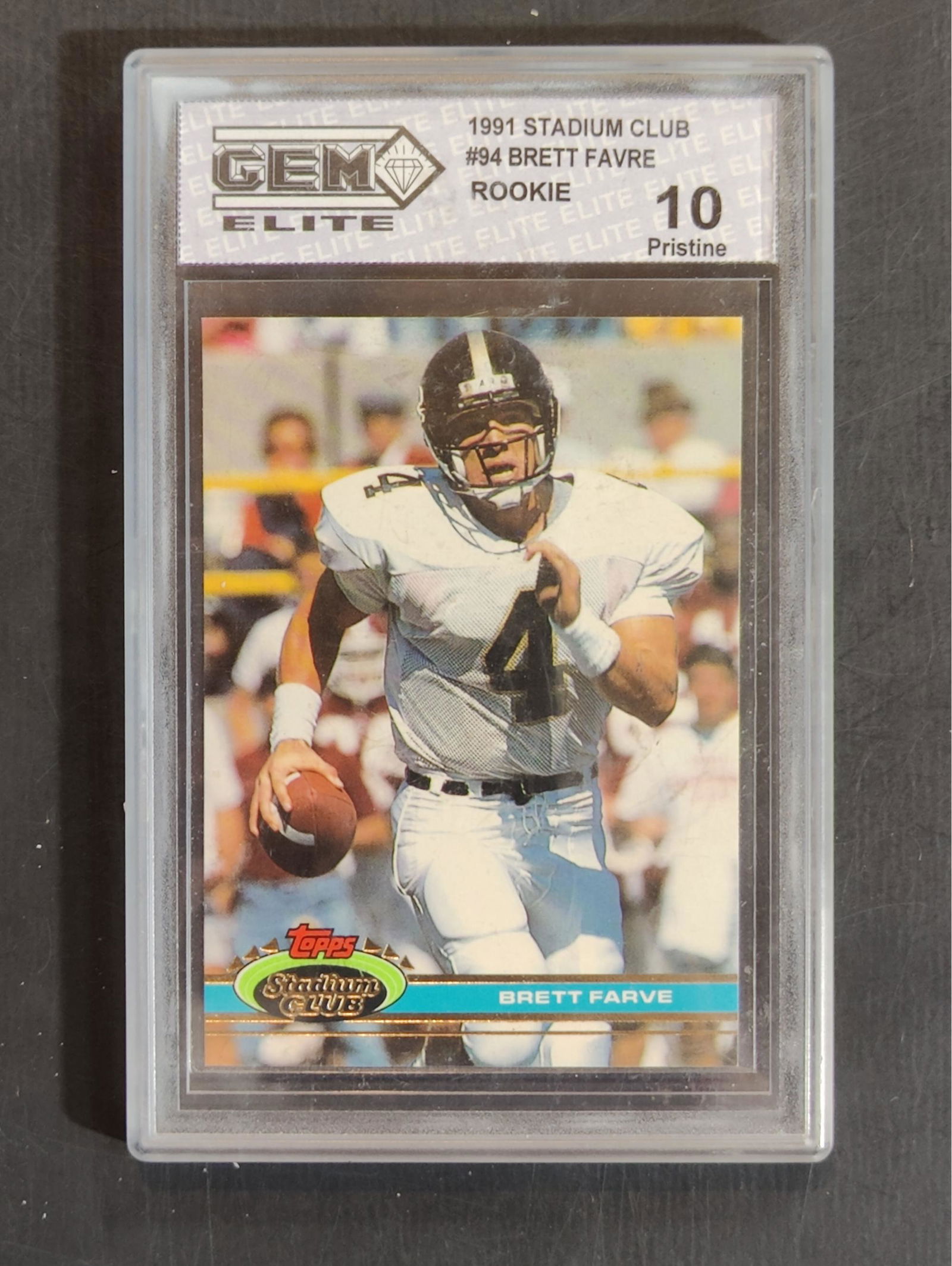 Brett Farve Mint 10 Graded Rookie Card (1 of 1)