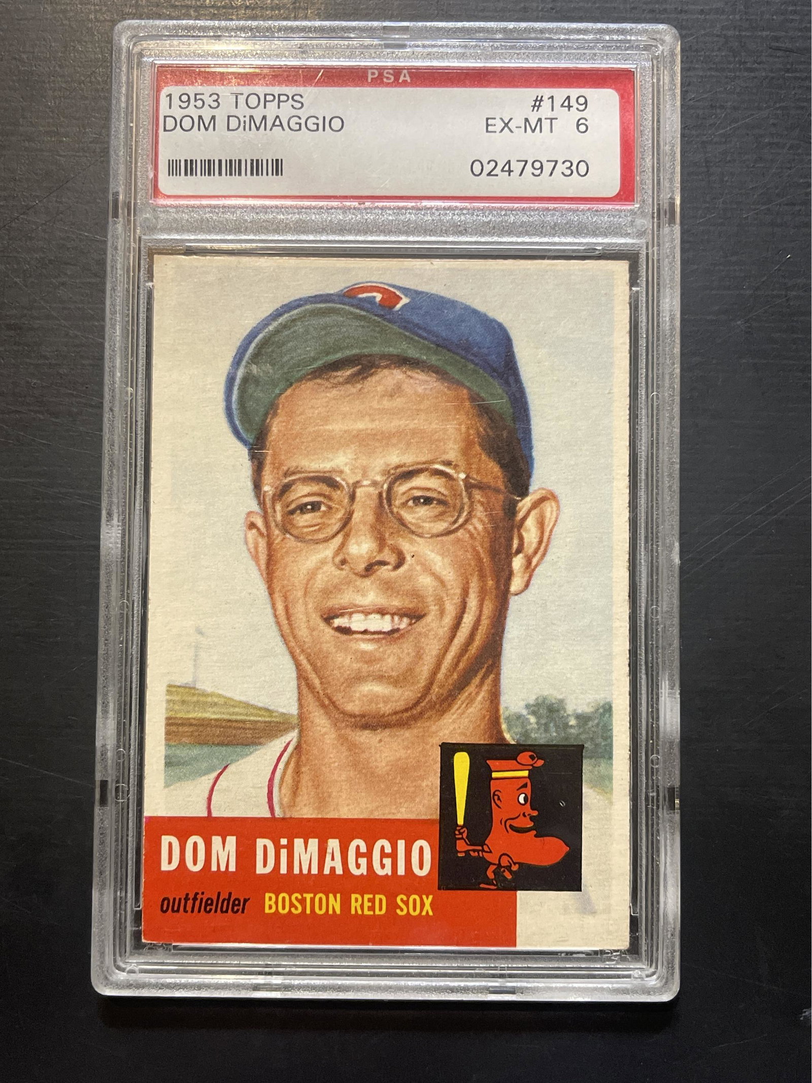Don Dimaggio 1953 Autographed Sports Trading Card Graded: Don Dimaggio 1953 Autographed Sports Trading Card Graded