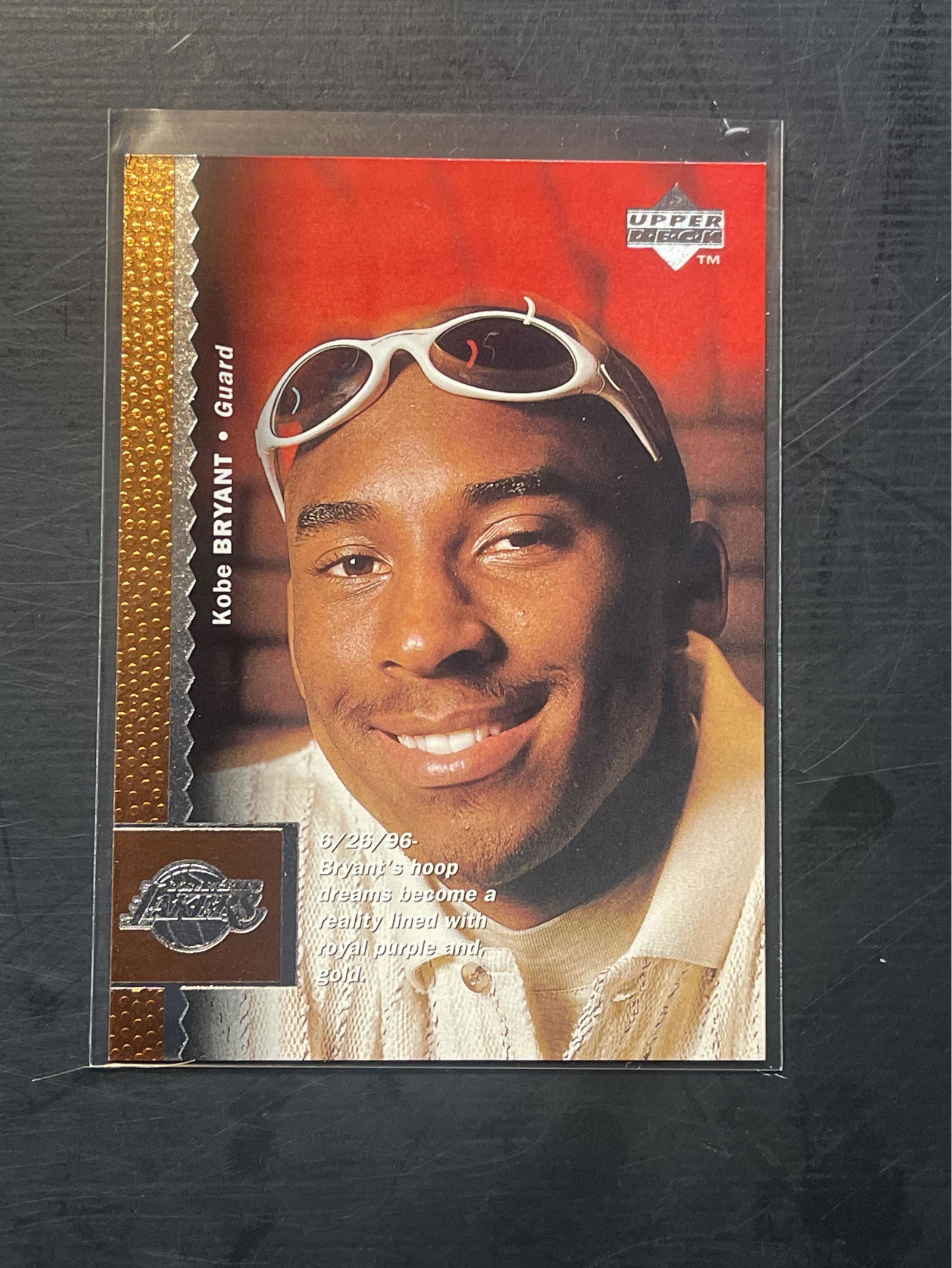 Kobe Bryant Rookie Upper Deck Sports Card (1 of 1)