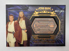 Star Wars Authentic Medallion Of Qui-Gon Jonn's Lightsaber. Obi-Wan-Kenobi 082/129 Silver Stamped.: Star Wars Authentic Medallion Of Qui-Gon Jonn's Lightsaber. Obi-Wan-Kenobi 082/129 Silver Stamped. Masterwork