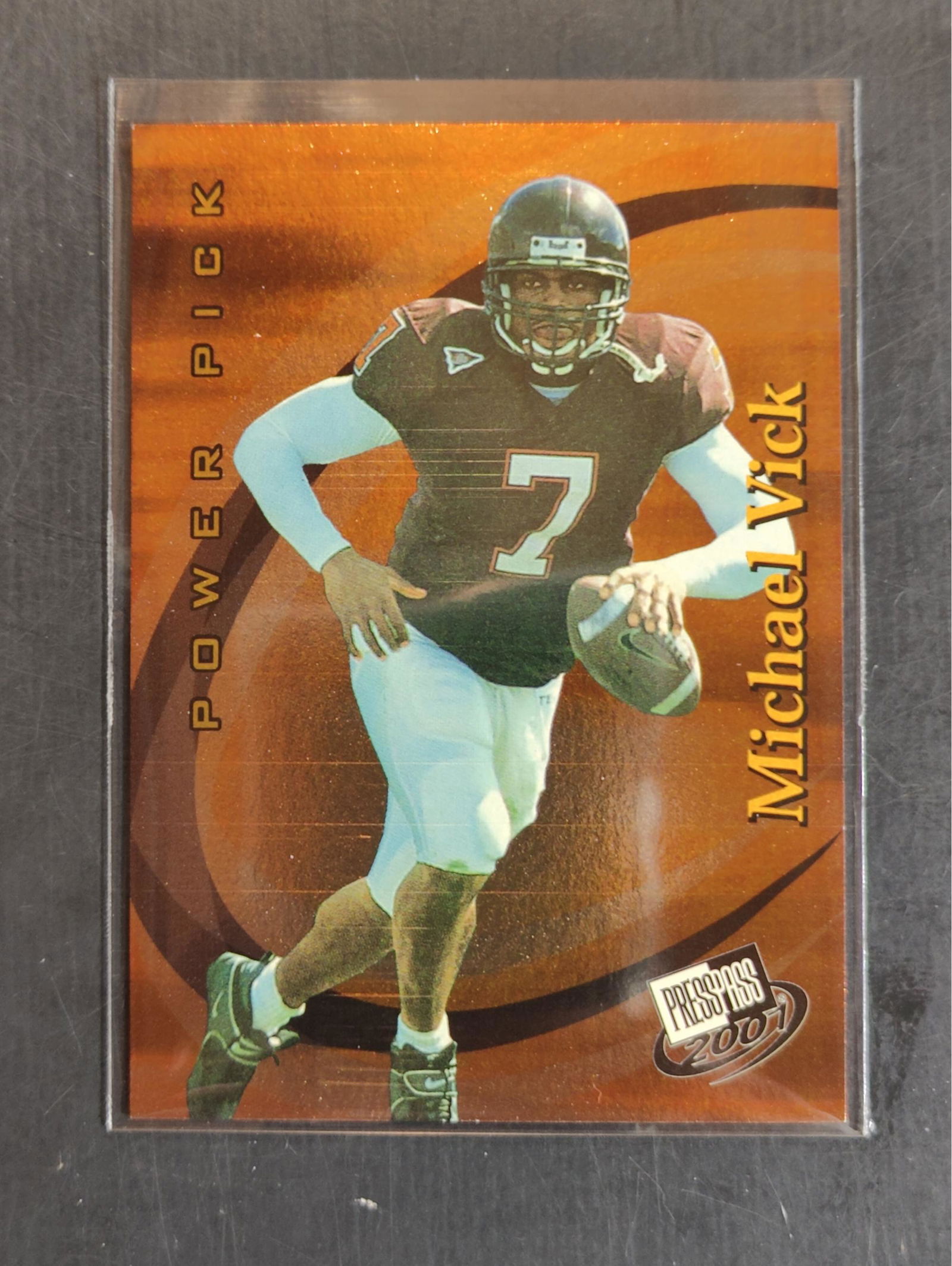 Michael Vick Holo Football Card Printed By Presspass In 2001 (1 of 1)