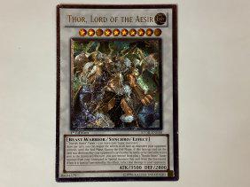 Thor, Lord Of The Aesir Ultimate Rare. Yugioh Utr 1st Edition Card Stor  En038