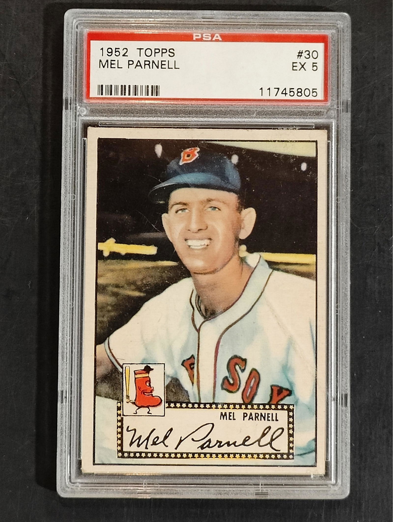 Mel Parnell PSA Graded 1952 Topps Card (1 of 1)