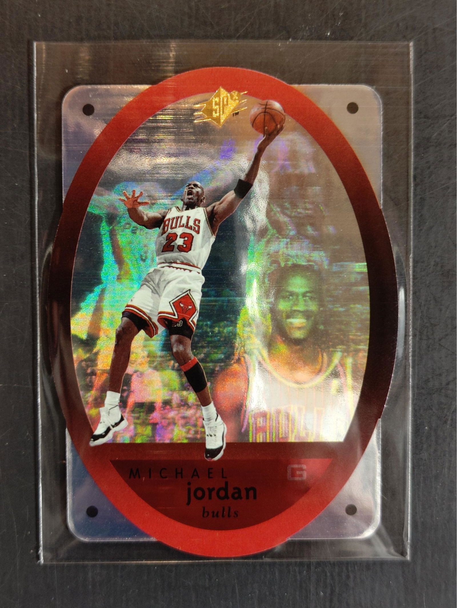 Michael Jordan Holographic Die-cut Card (1 of 1)
