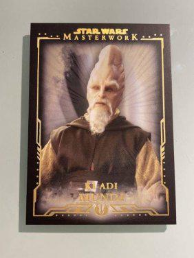 Star Wars: Ki-Adi Mundi. 67/99 Silver Stamped. Gold Lettering. Topps.: Star Wars: Ki-Adi Mundi. 67/99 Silver Stamped. Gold Lettering. Topps.