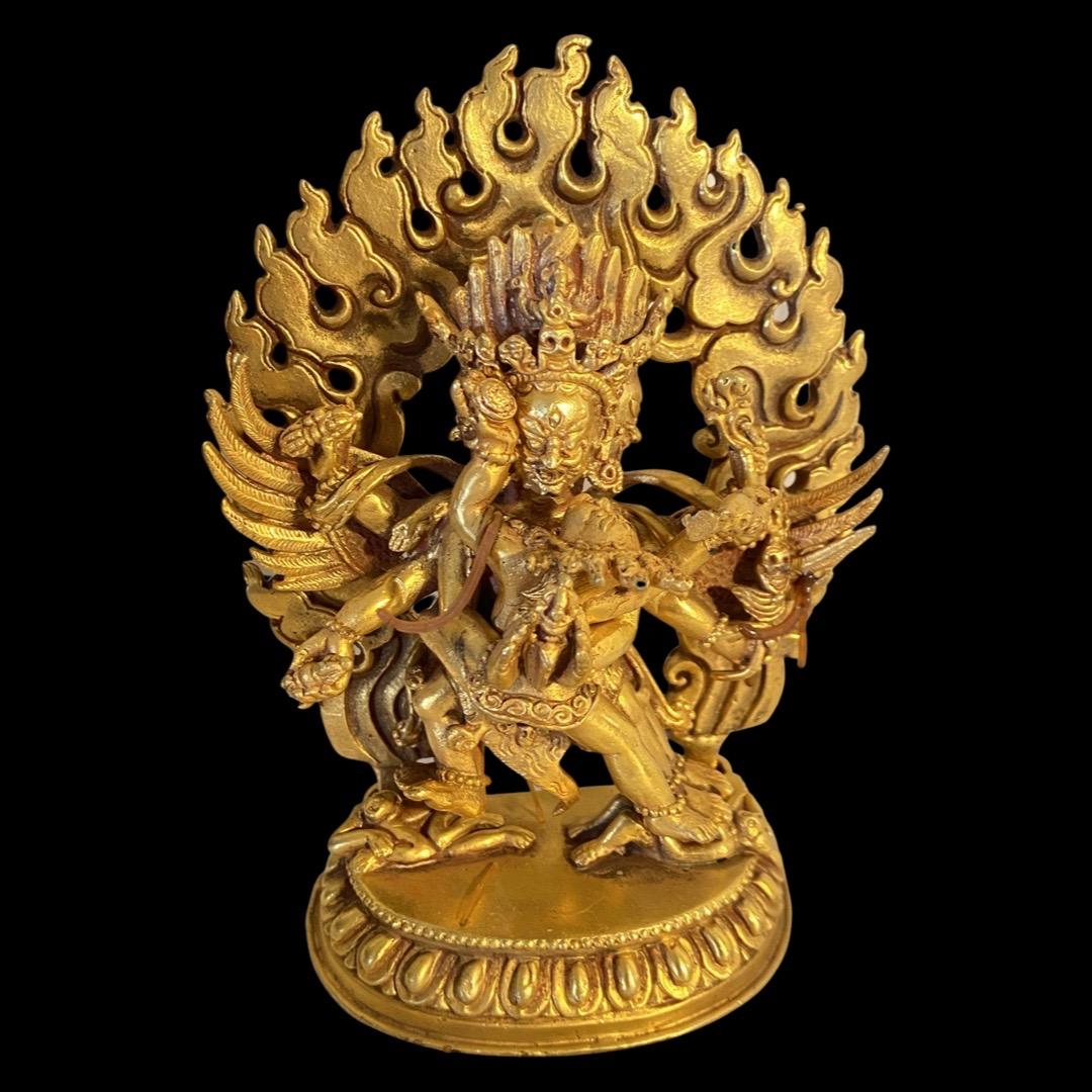 Vajrakilaya Buddhist Statue Gilt-Bronze (1 of 4)