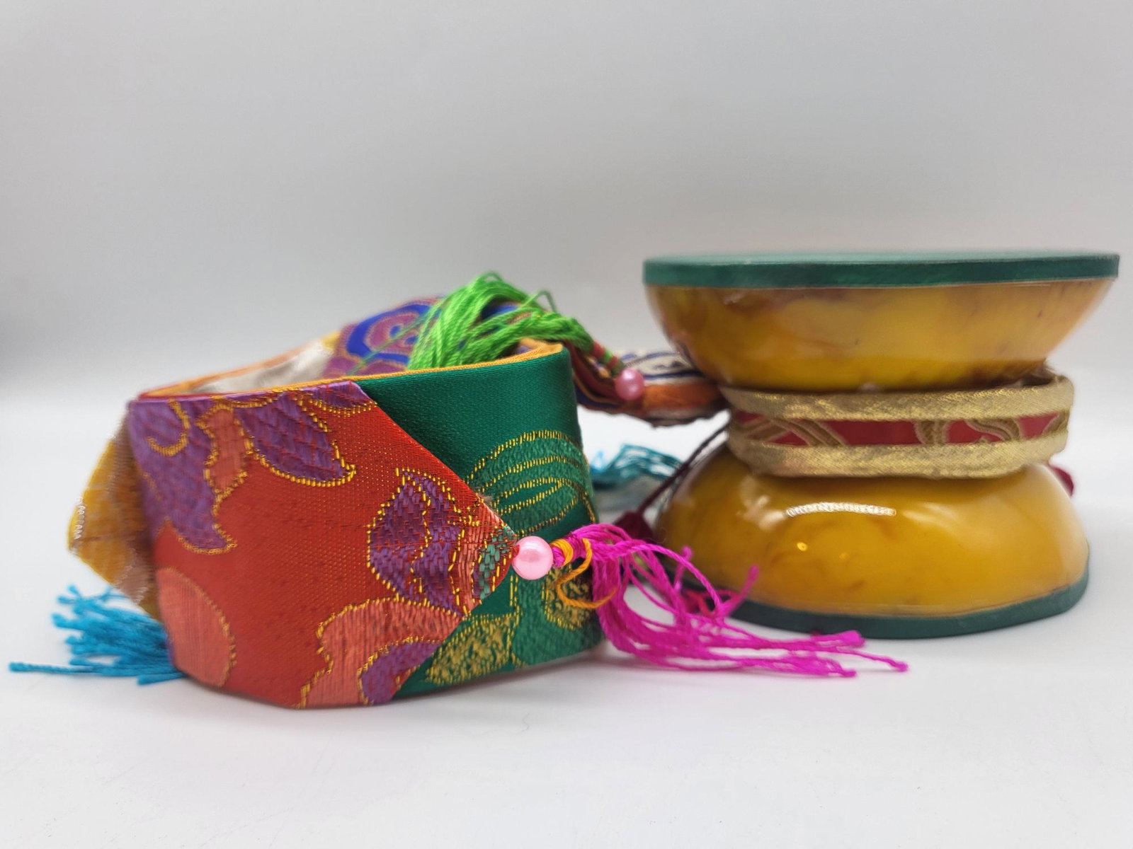 Damaru Drum, 5 inches Diameter (1 of 2)