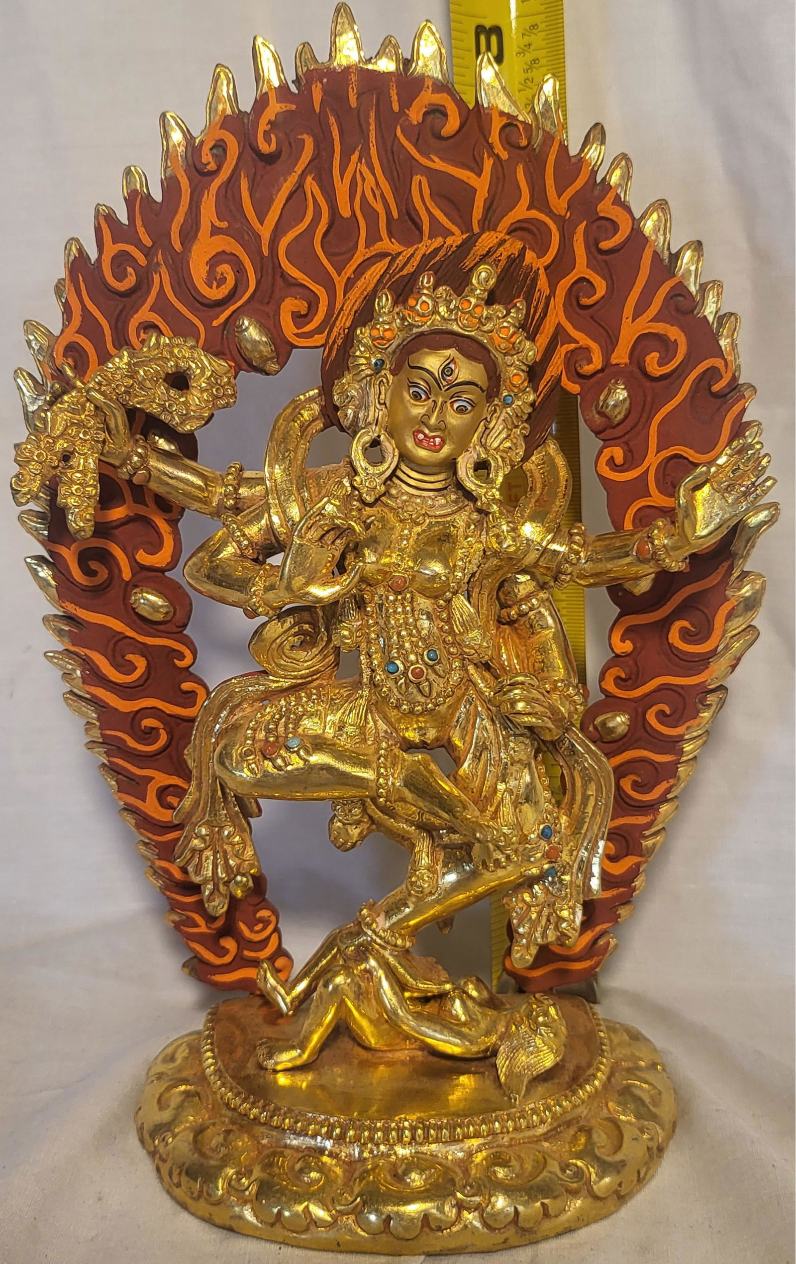 Tibetan Buddhist Wrathful Female Deity  Statue (1 of 2)