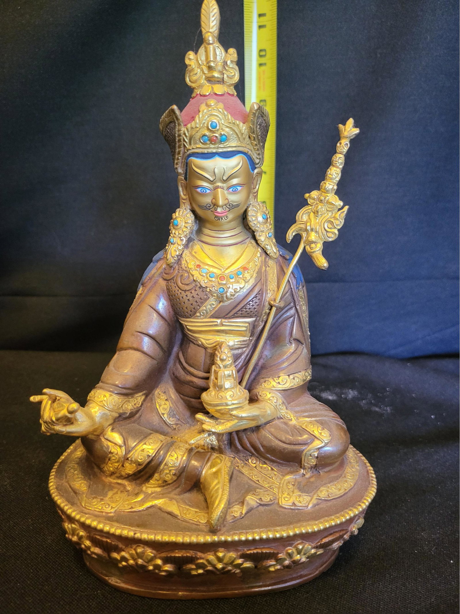 Guru Padmasambhava Tibetan Buddhist Statue (1 of 2)