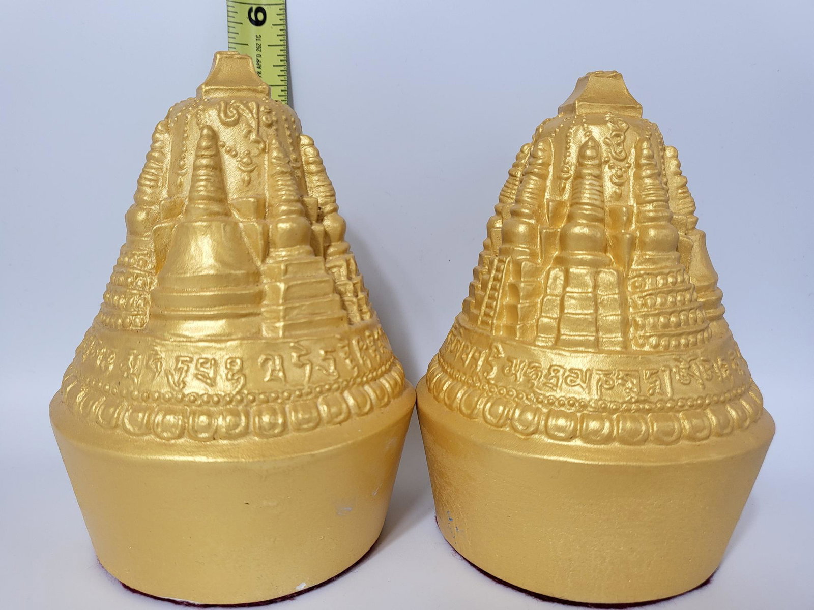 Set Of Matching Buddhist Tsa Tsa's, 5: Set Of Matching Buddhist Tsa Tsa's, 5