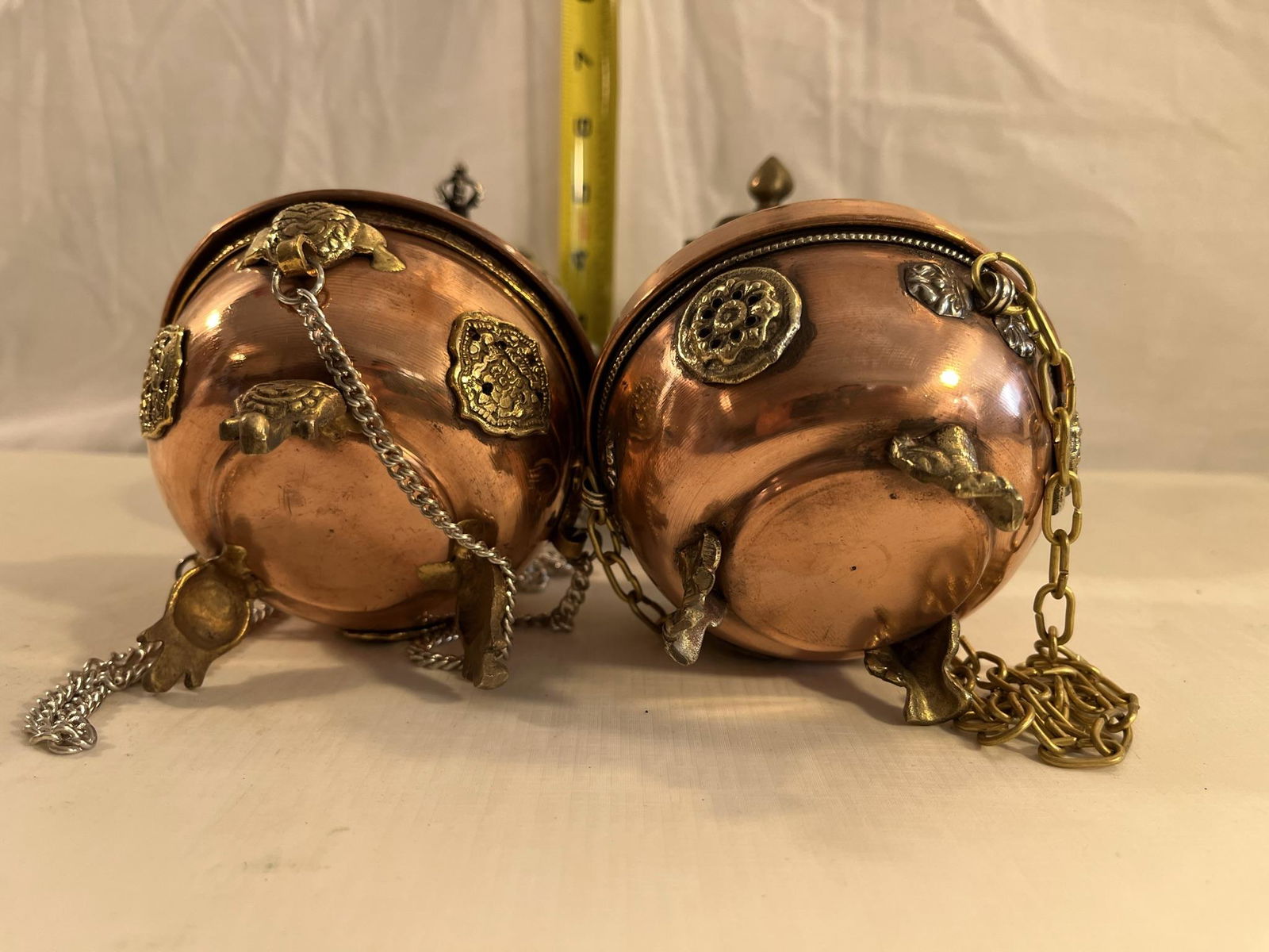 Antique Tibetan Traditional Hanging Incense Burner (Set Of 4) (1 of 3)