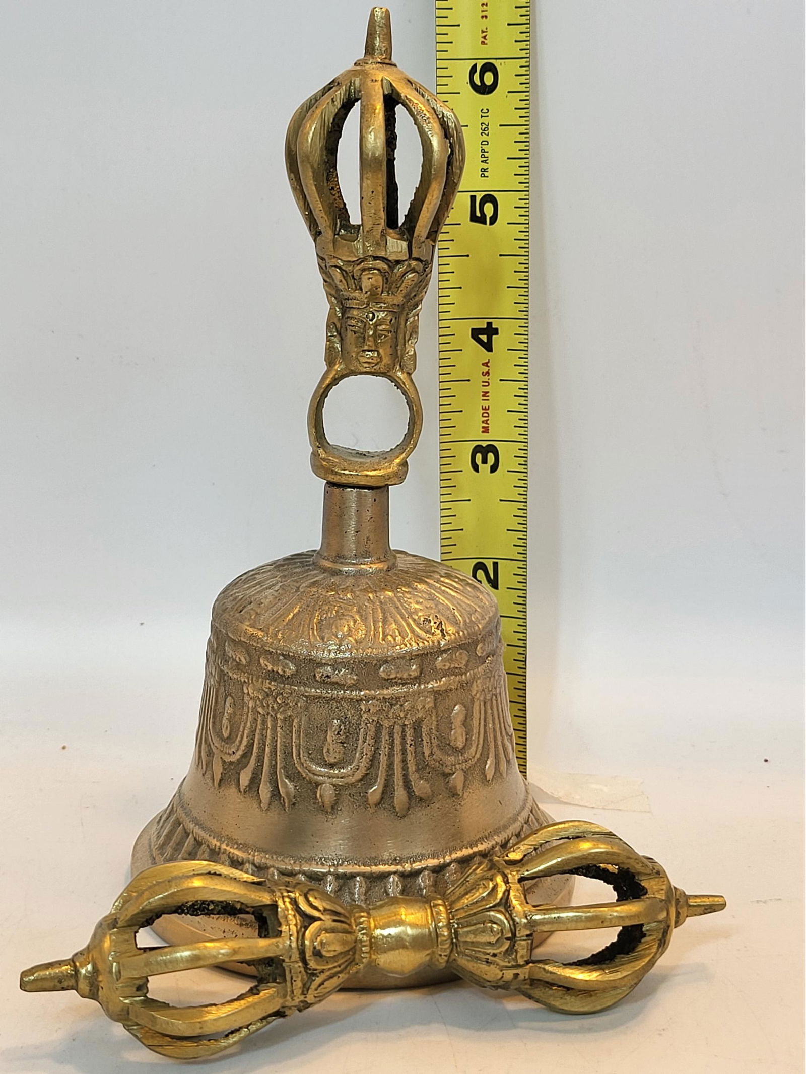 Tibetan Brass Bell And Dorje Used For Meditation To Clear The Mind And Create Focus (1 of 1)