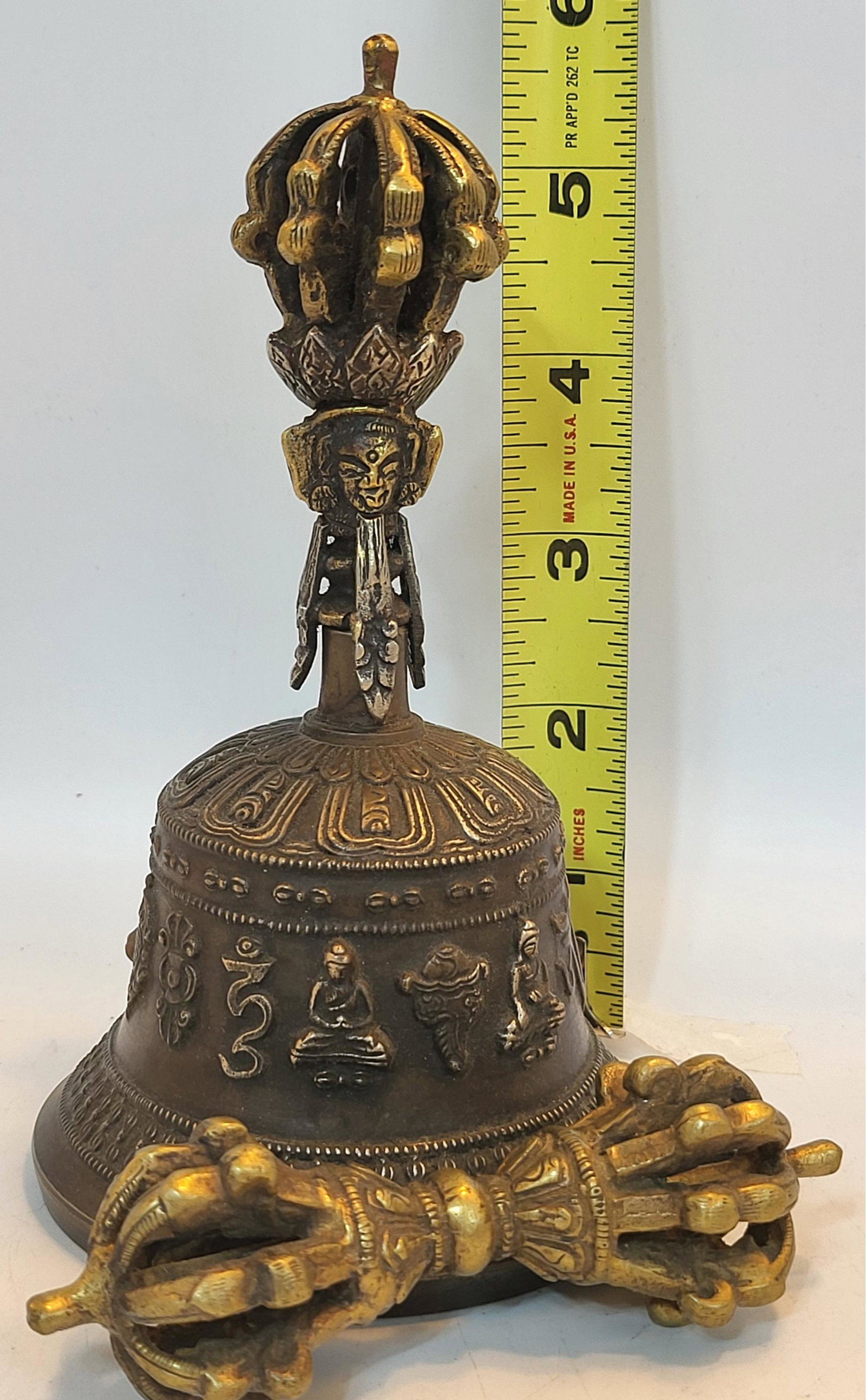 Tibetan Brass Bell And Dorje Used For Meditation To Clear The Mind And Create Focus (1 of 1)