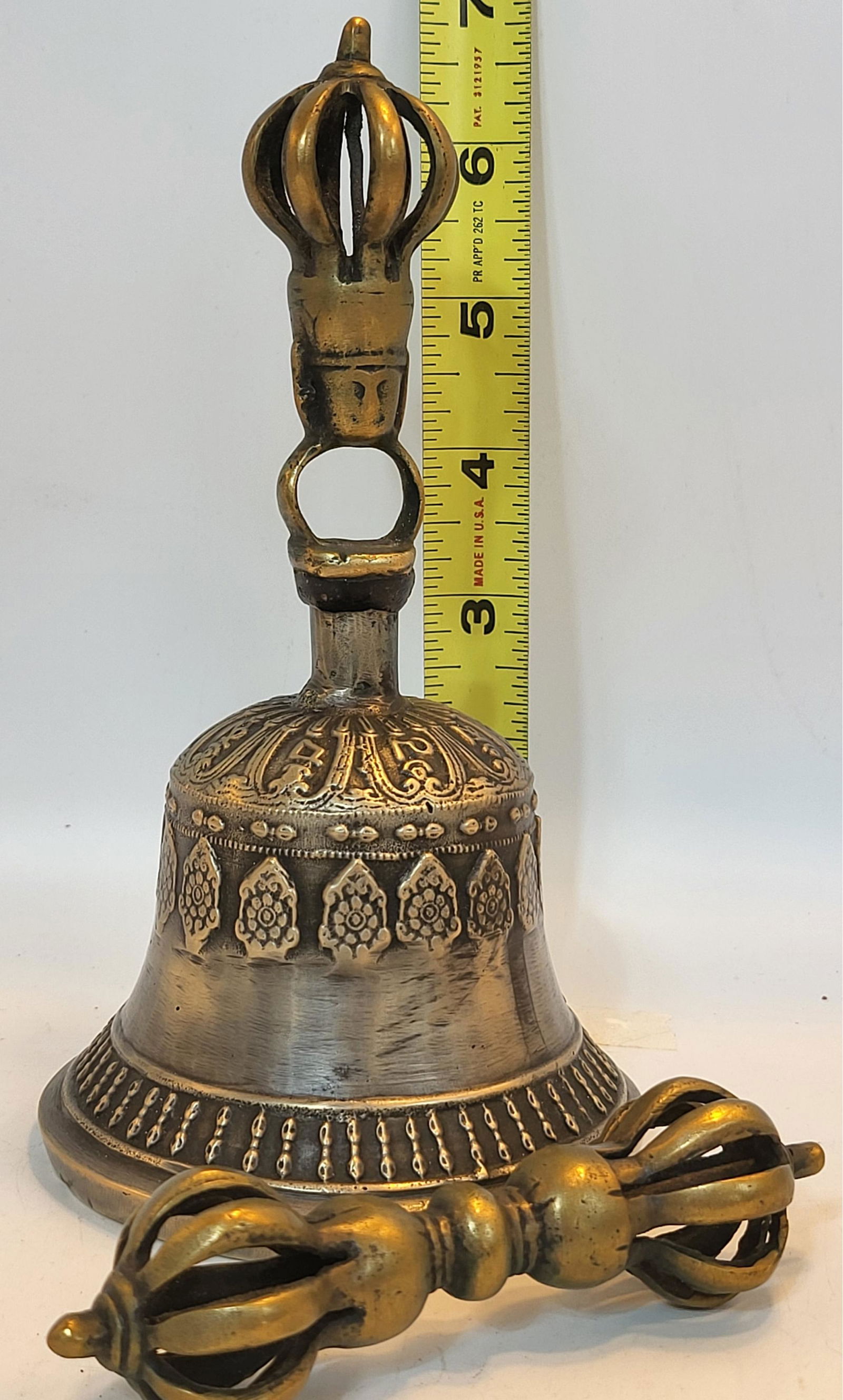 Tibetan Brass Bell And Dorje Used For Meditation To Clear The Mind And Create Focus (1 of 1)