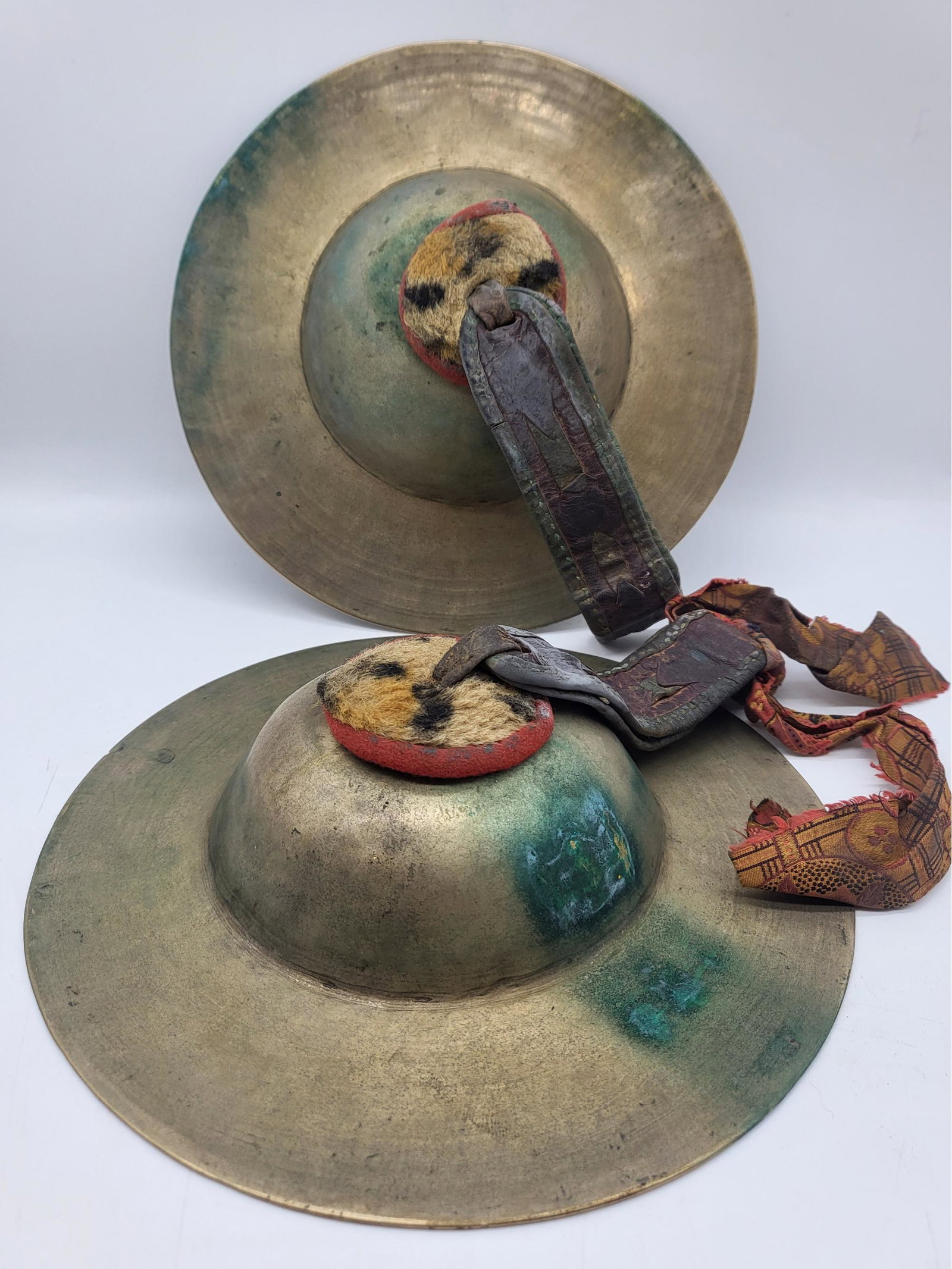 Tibetan Ritual Cymbal Set, 8 Diameter: Tibetan Ritual Cymbal Set, 8 Diameter
