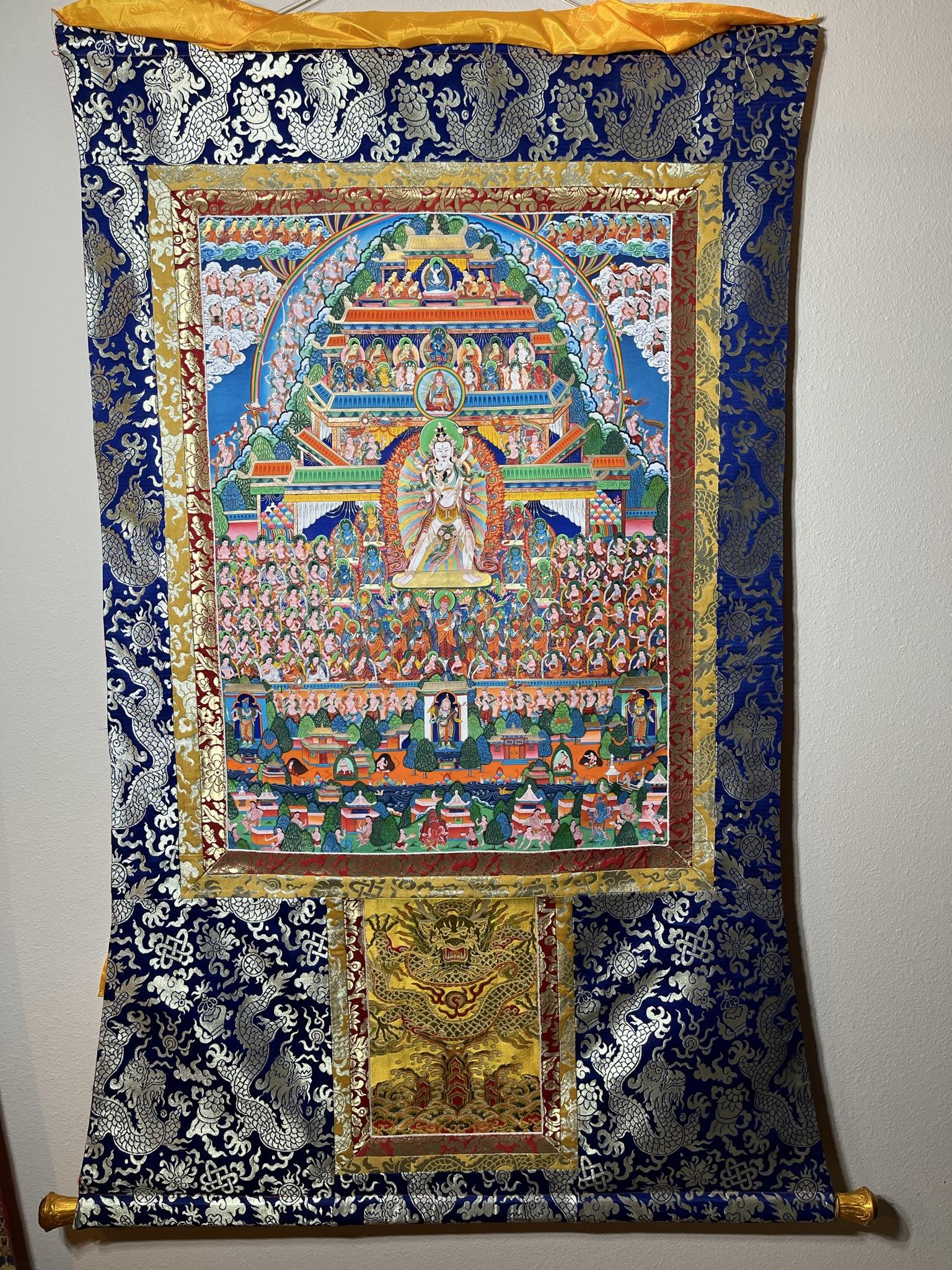 Highly Detailed Chakrasamvara With Consort Thangka (34in X 56in) (1 of 3)