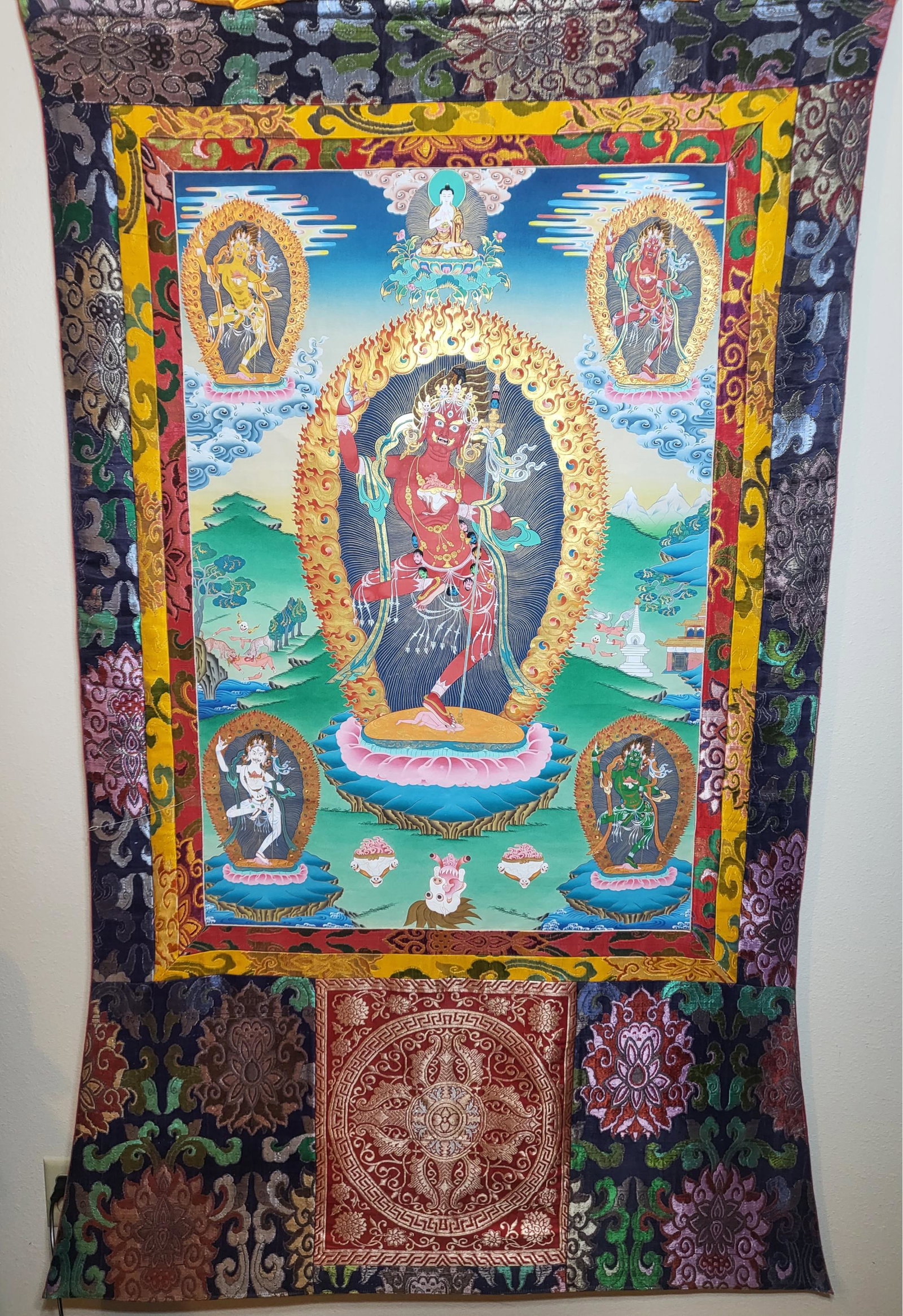Vajrayogini Thangka, 66 X 37 (1 of 3)