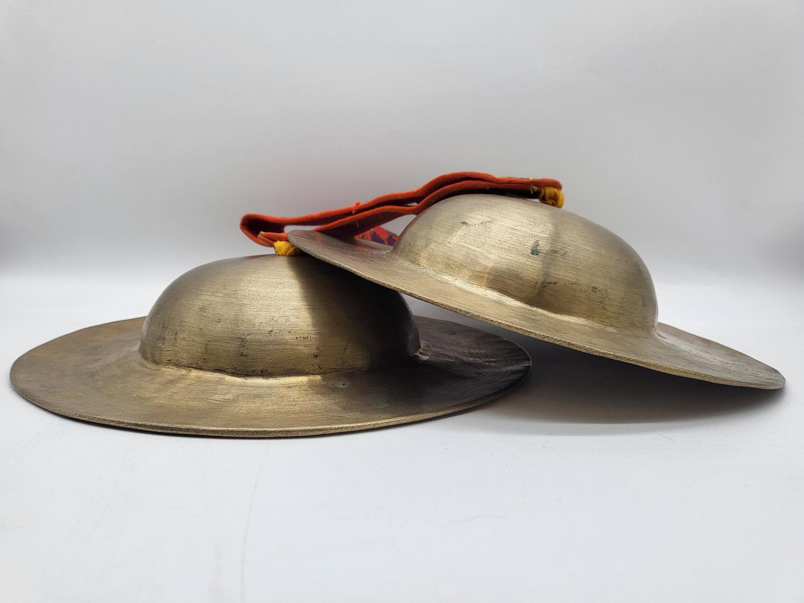 Set Of Tibetan Ritual Cymbals, 9 Diameter: Set Of Tibetan Ritual Cymbals, 9 Diameter