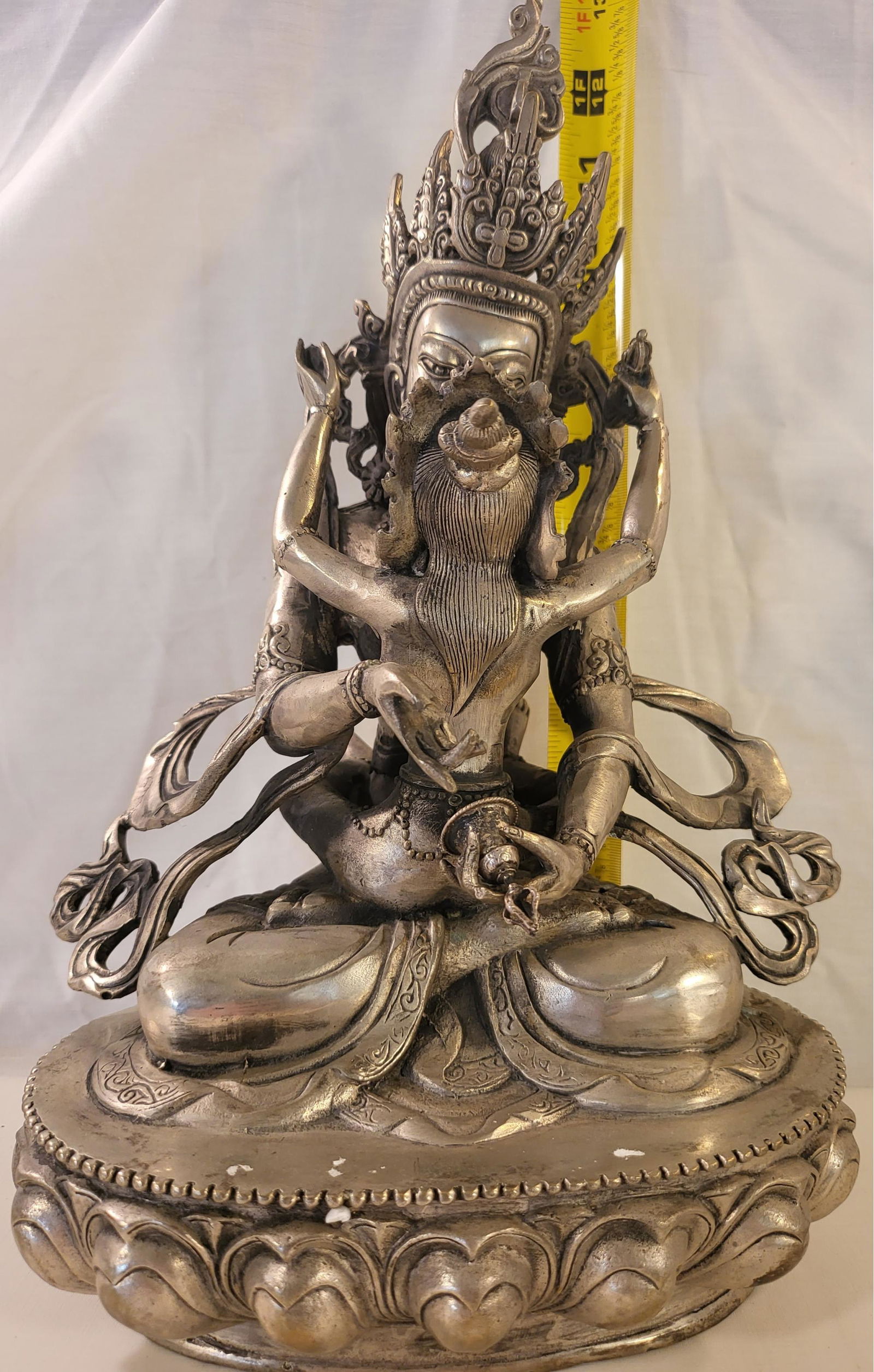 13' Vajrasattva With Consort Statue - 13 - (1 of 2)