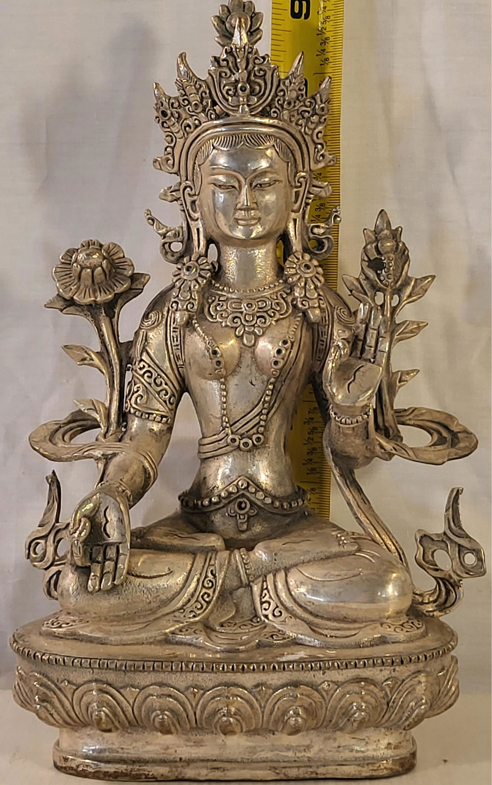 Darren Goddess White Tara Statue - 9  Tibetan Buddhist Deity (1 of 2)