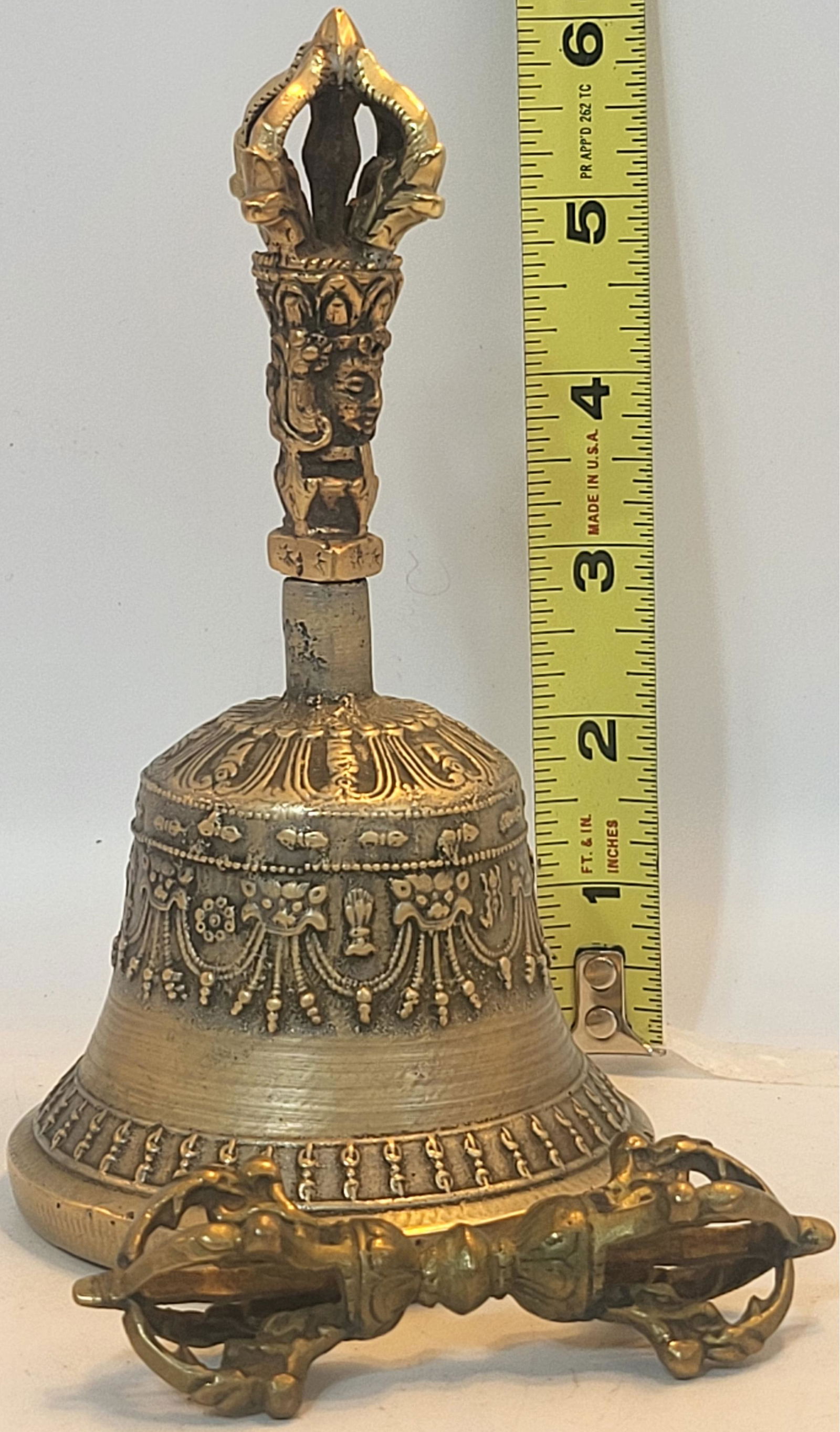 Tibetan Brass Bell And Dorje Used For Meditation To Clear The Mind And Create Focus (1 of 1)