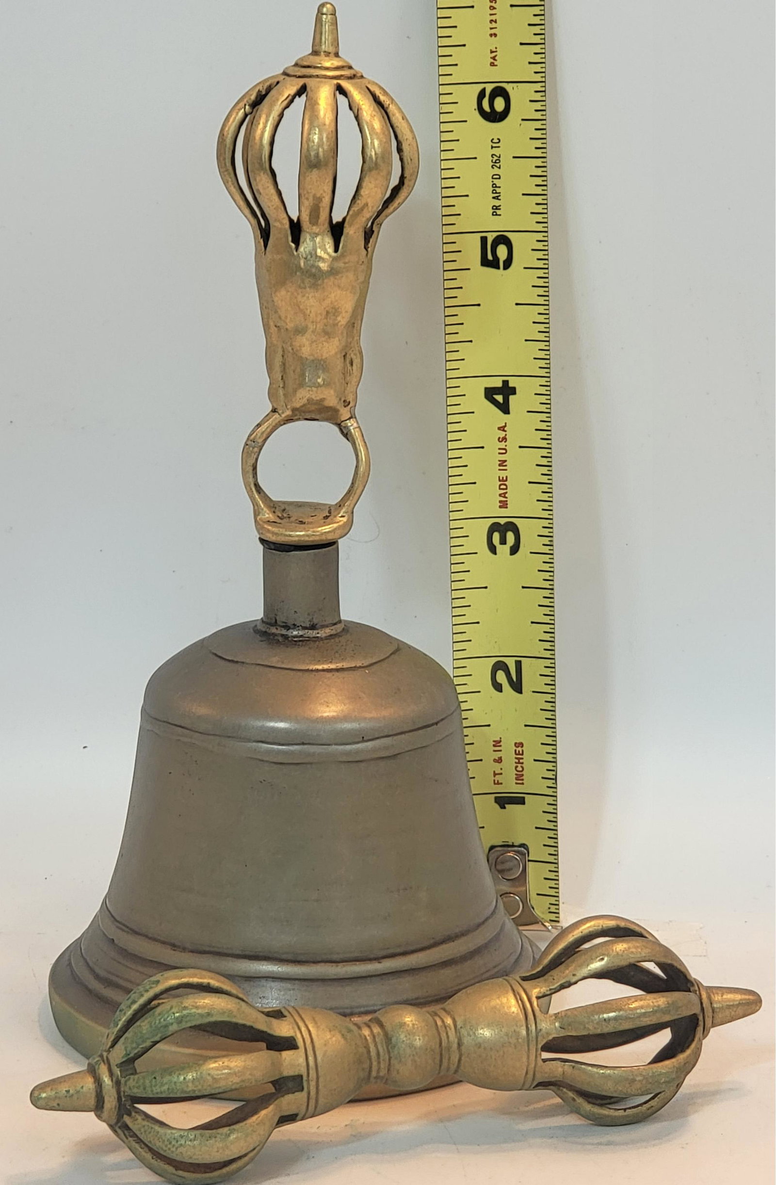 Tibetan Brass Bell And Dorje Used For Meditation To Clear The Mind And Create Focus (1 of 1)