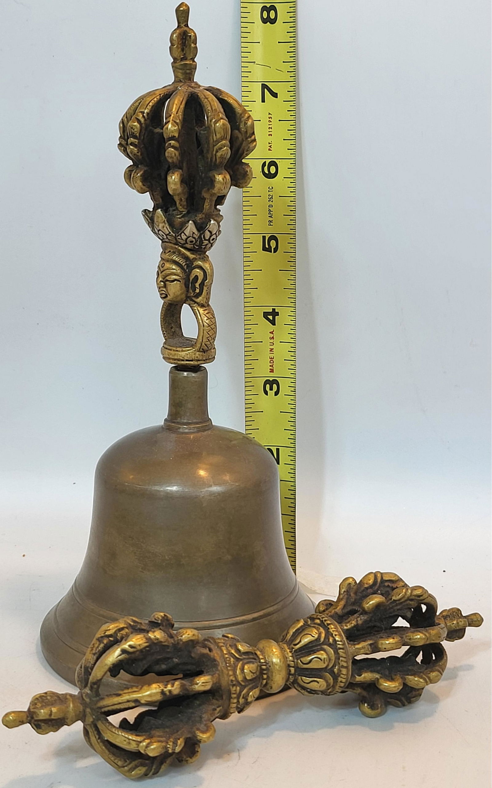 Tibetan Brass Bell And Dorje Used For Meditation To Clear The Mind And Create Focus (1 of 1)