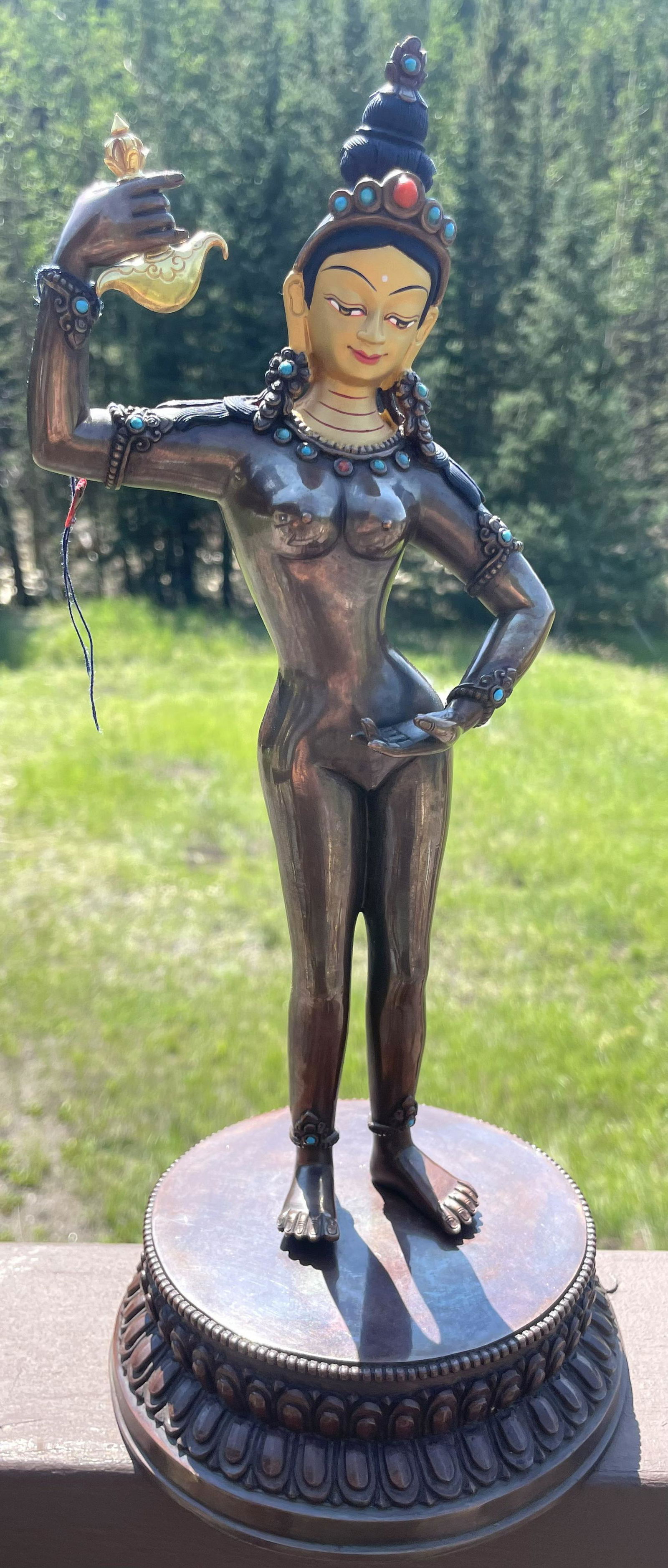 Standing Female Deity Statue - 12 inches (1 of 5)