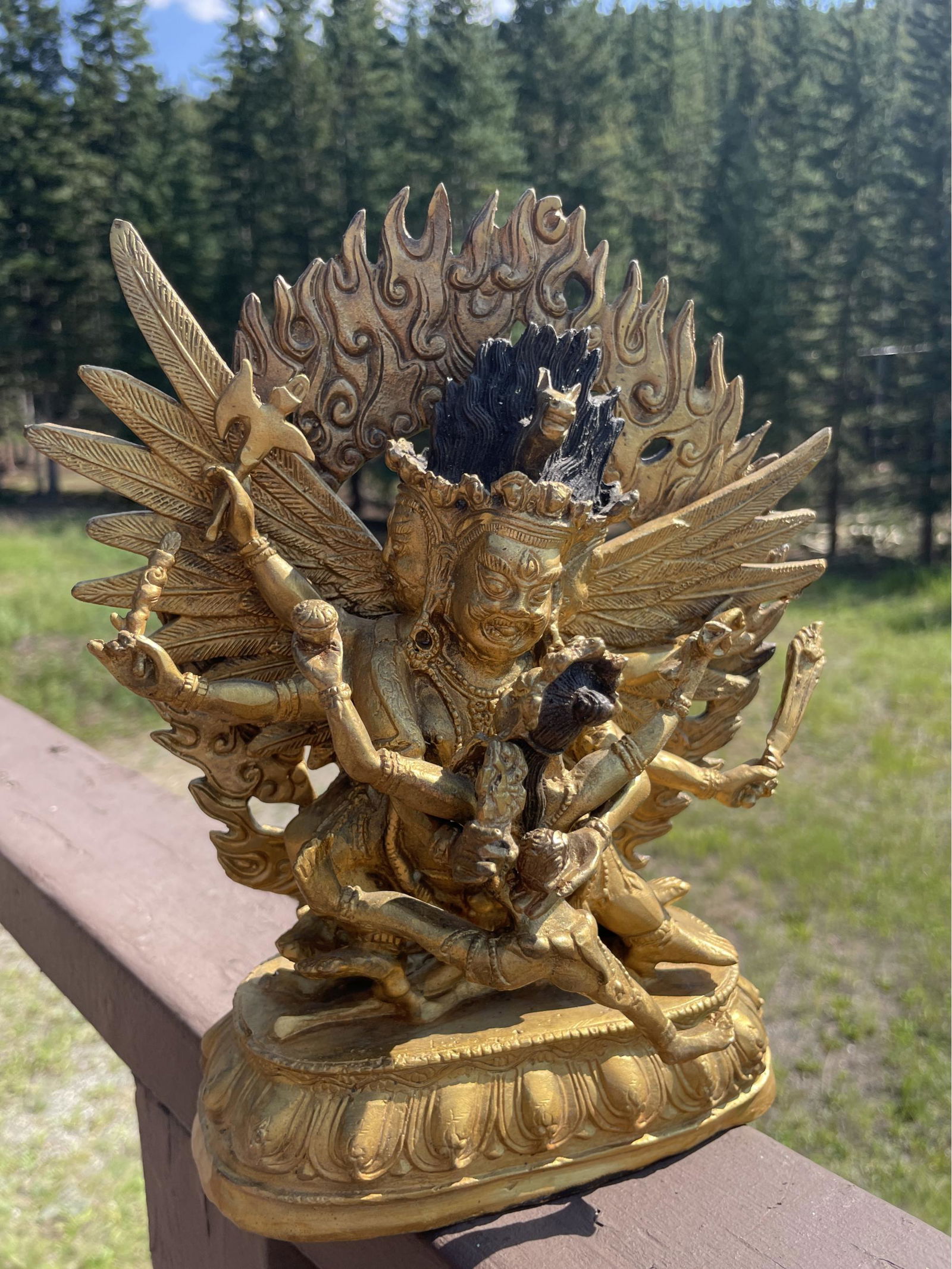 Tibetan Vajra Buddha Statue - 9  inches (1 of 4)