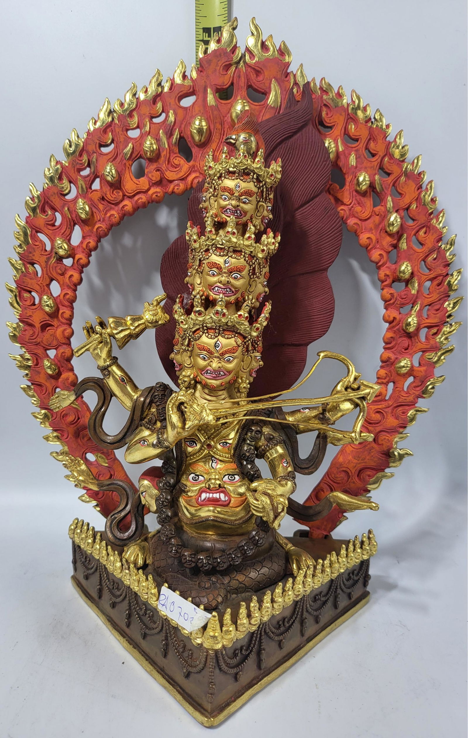 Rahula Tibetan Buddhist Statue - 12 inches H (1 of 2)