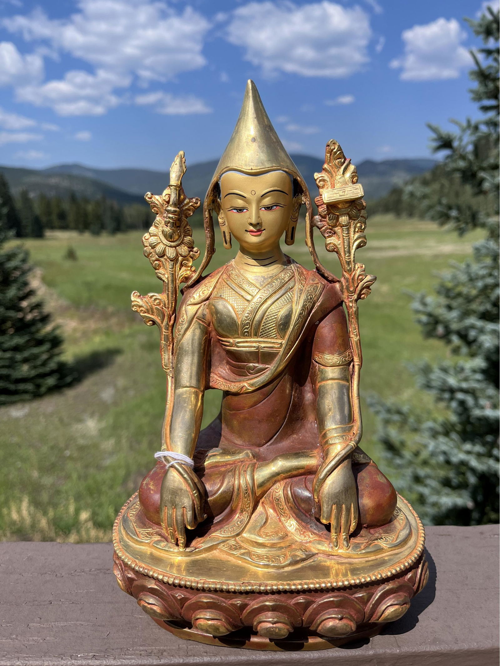 Longchenpa Bronze Statue - 9 inches (1 of 4)