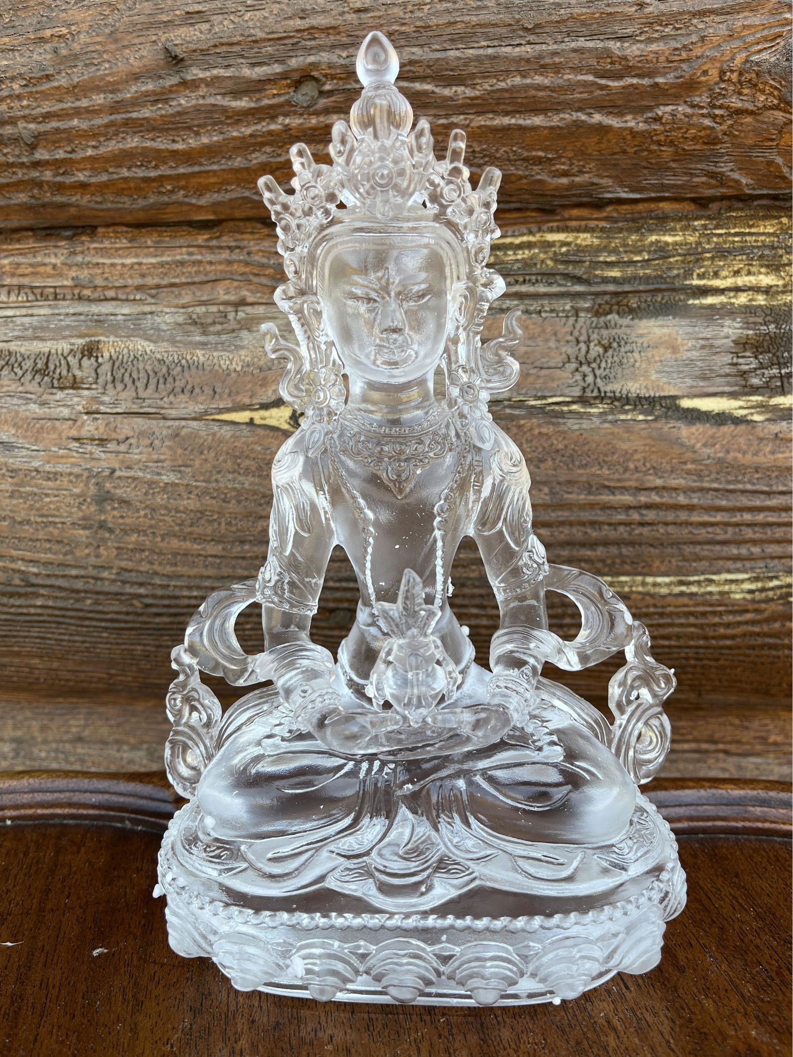 Amitayus Glass Statue - 9 inches (1 of 4)