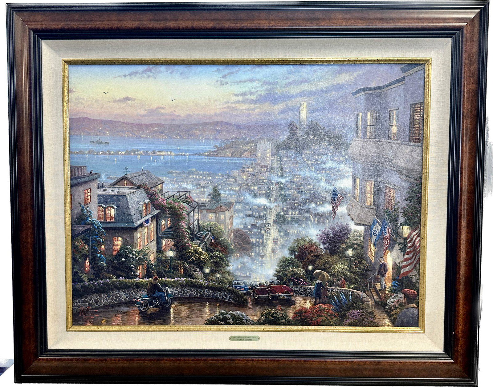 San Francisco, Lombard Street By Thomas Kinkade, 5/620 P/P, 34x36 (1 of 8)