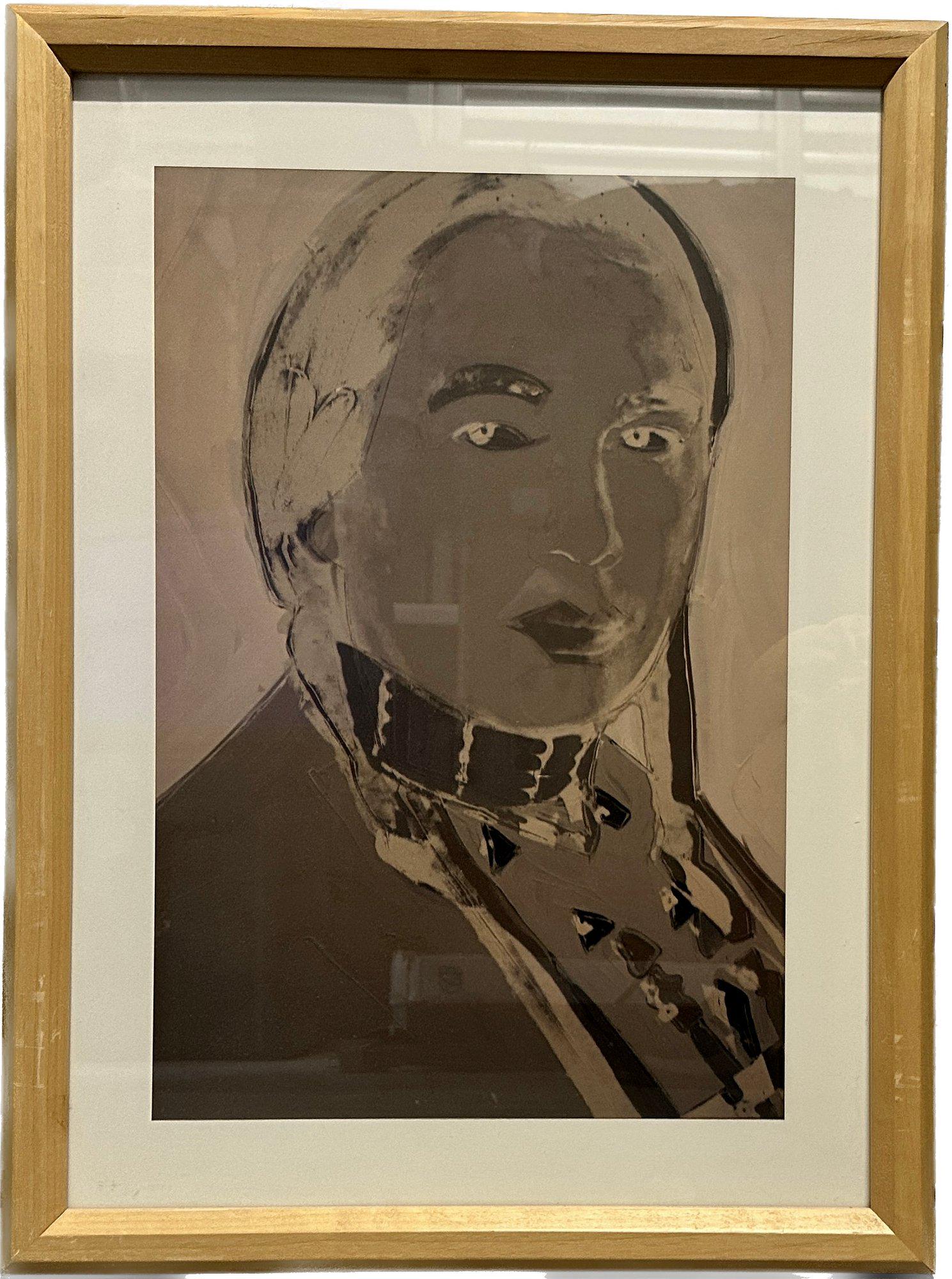Artwork, By Andy Warhol, American Indian Print, Framed, 23.5x17.5 (1 of 2)