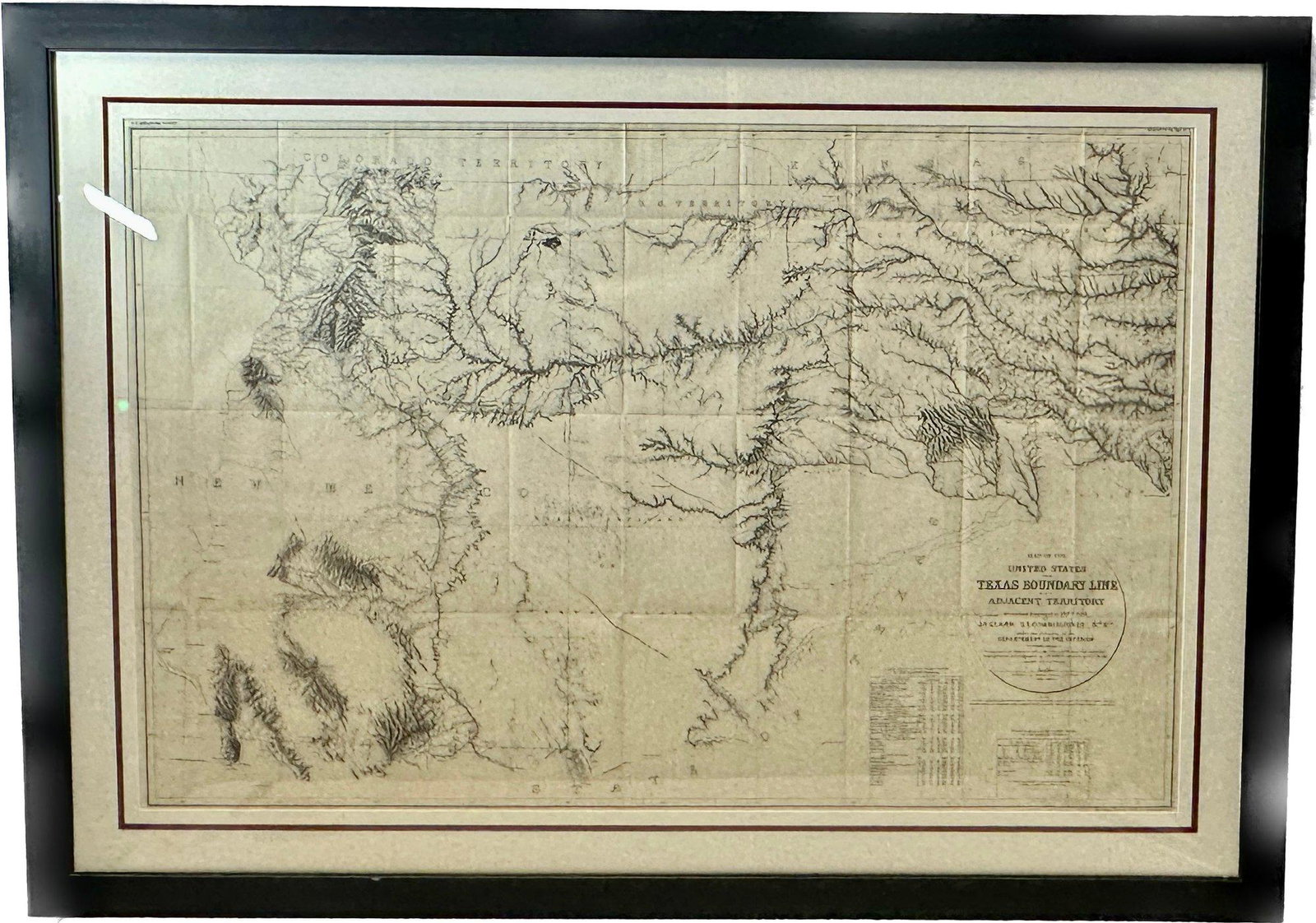 The Northwest Texas Boundary & Adjacent Territories, Surveyed By J.H. Clark U.S. Commissioner In: Published in 1902