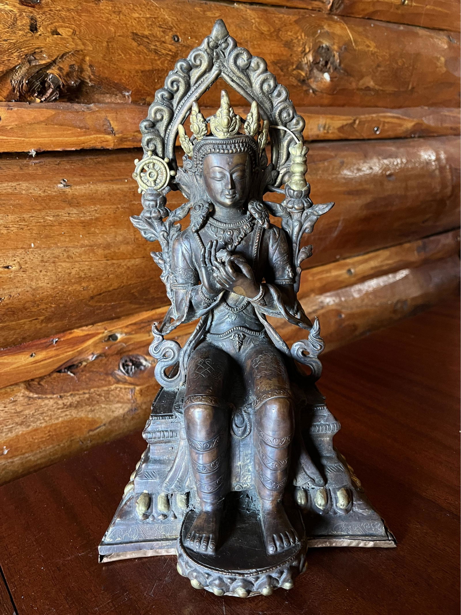 Impressive Bronze Maitreya Statue 12.5 High (1 of 3)