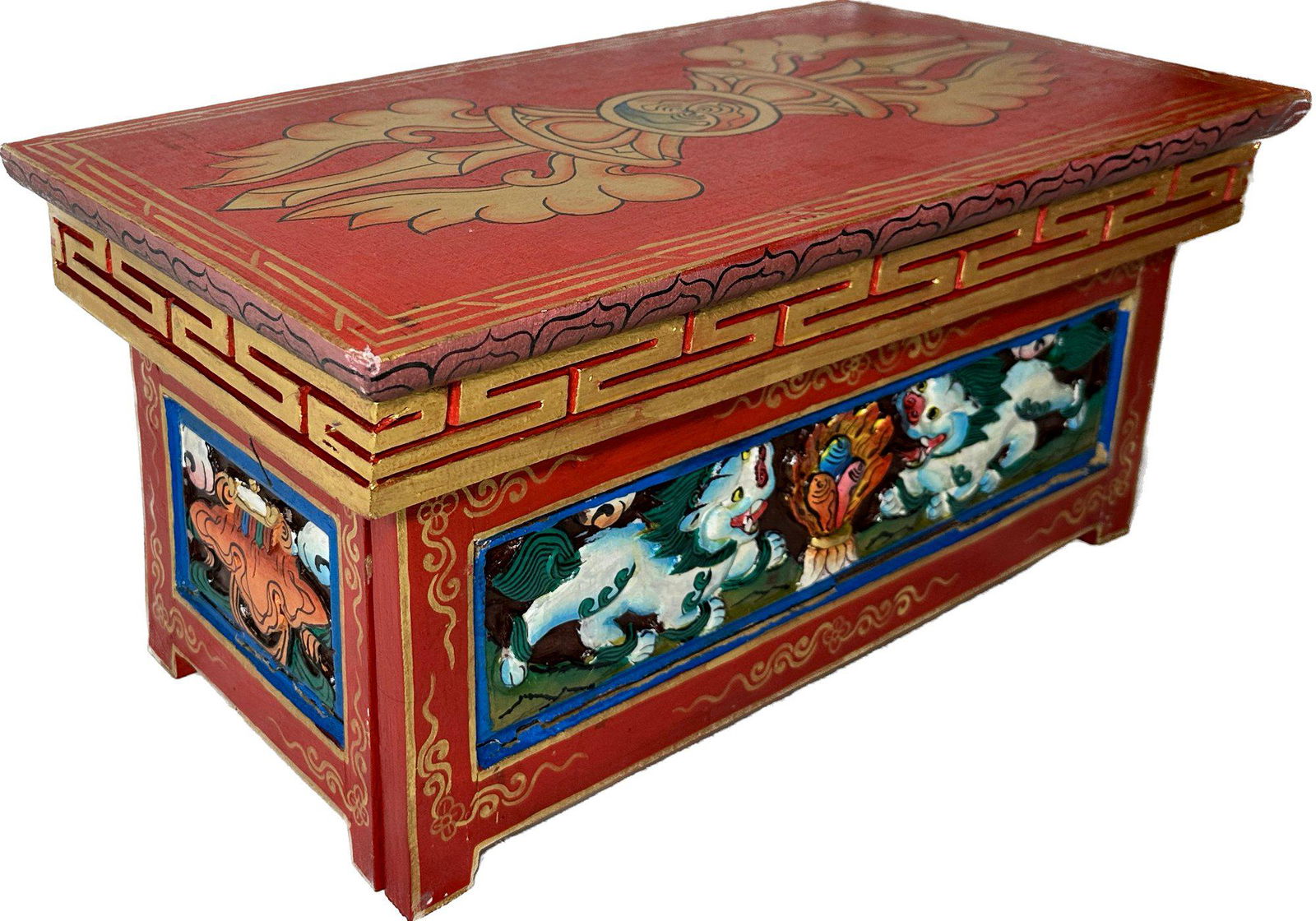 Authentic Traditional Ladakhi Altar Table Hand Painted (1 of 9)