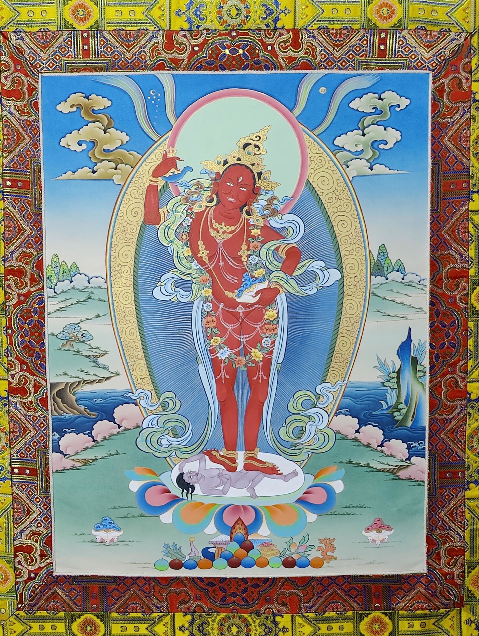 Vajrayogini Thangka Thanka, 47 X 28 (1 of 3)