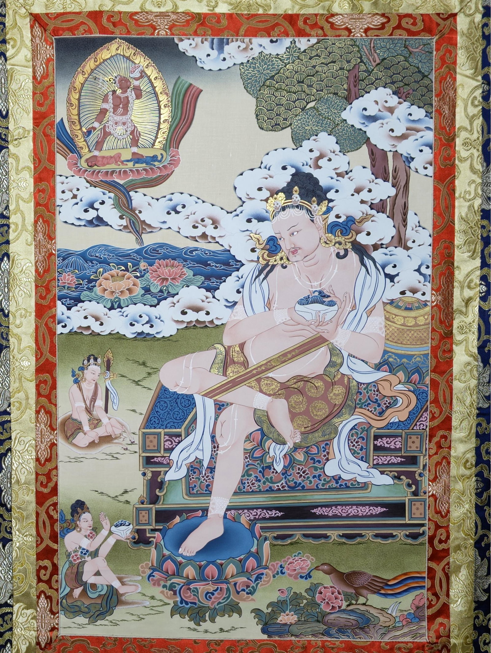 Tilopa Thangka, 57 X 31: Tilopa Thangka, 57 X 31