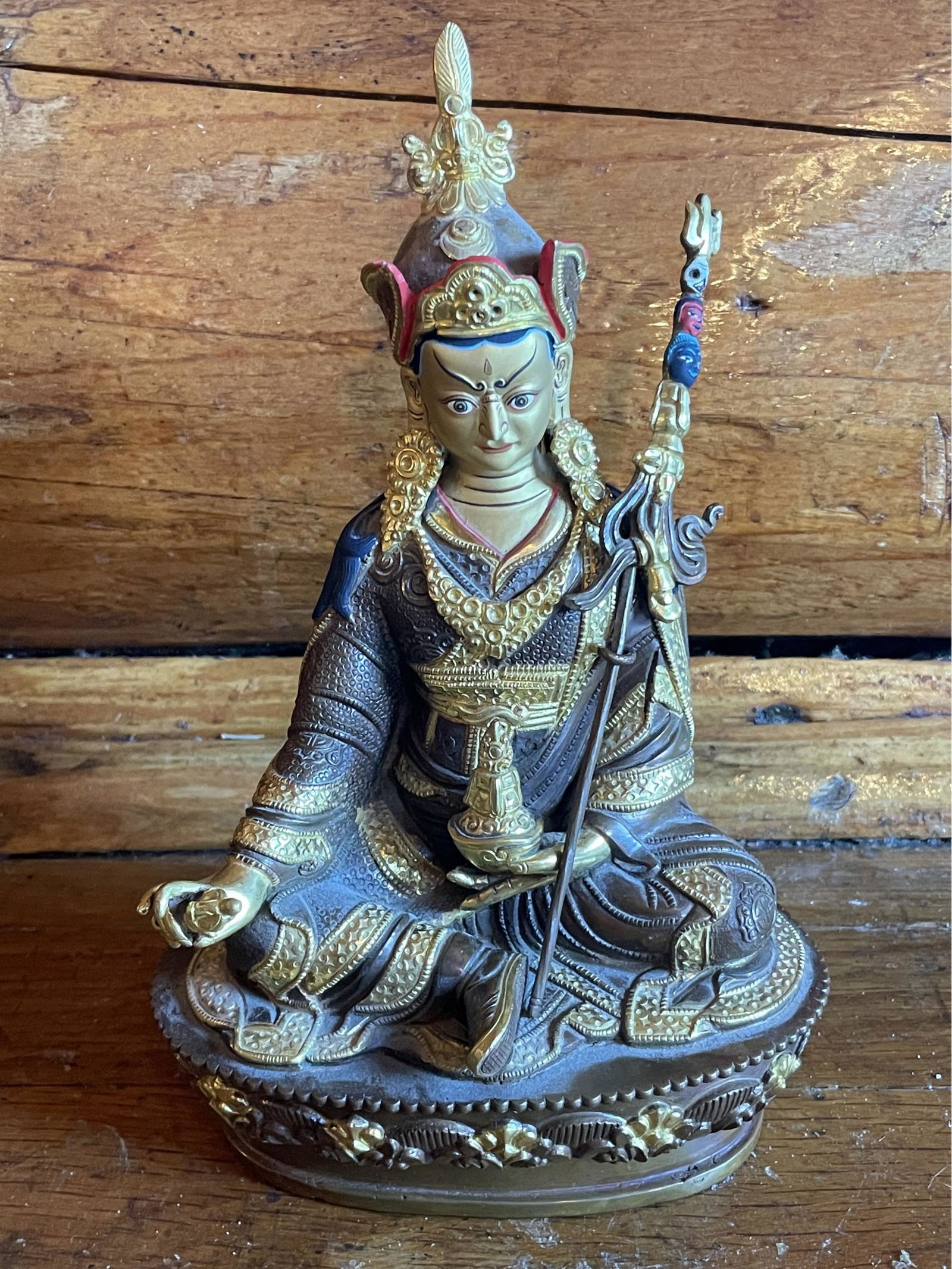 Nepalese Buddhist Guru Rimpoche / Padmasambhava Statue  8 H (1 of 6)