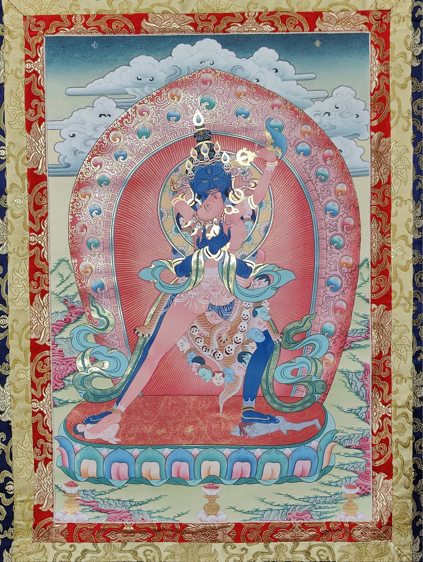 Chakrasamvara Thangka, 51 X 28: Chakrasamvara Thangka, 51 X 28