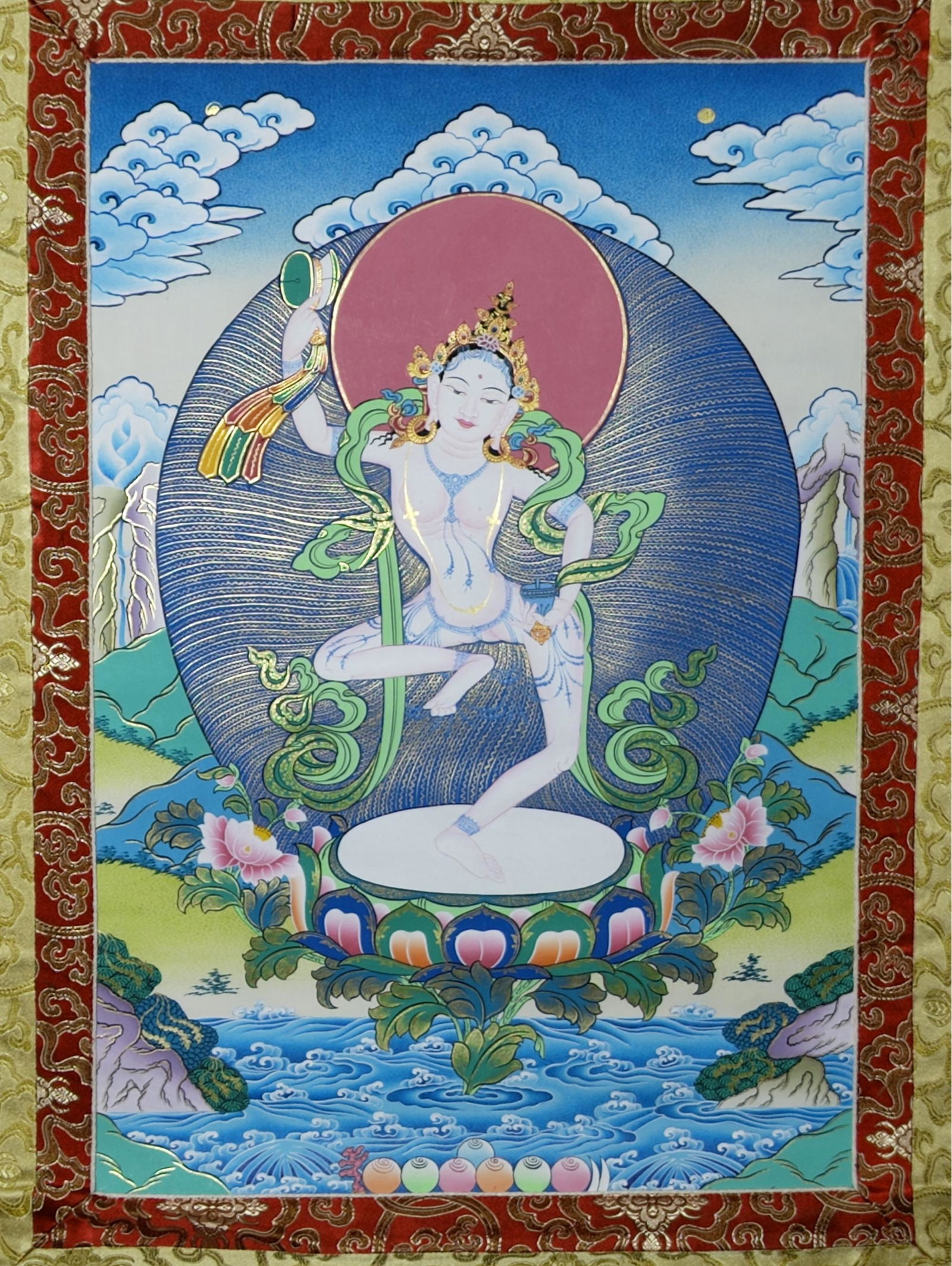 Machig Labdron Thangka, 45 X 25 (1 of 4)