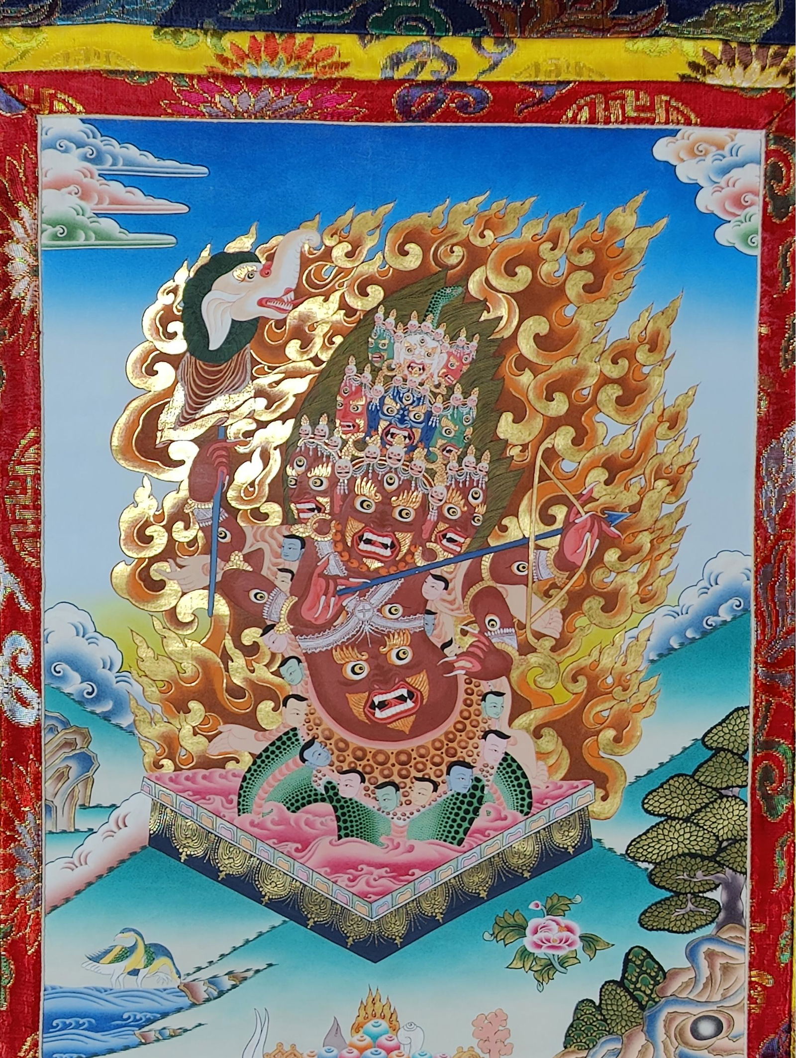 Rahula Thangka, 45 X 25 (1 of 4)