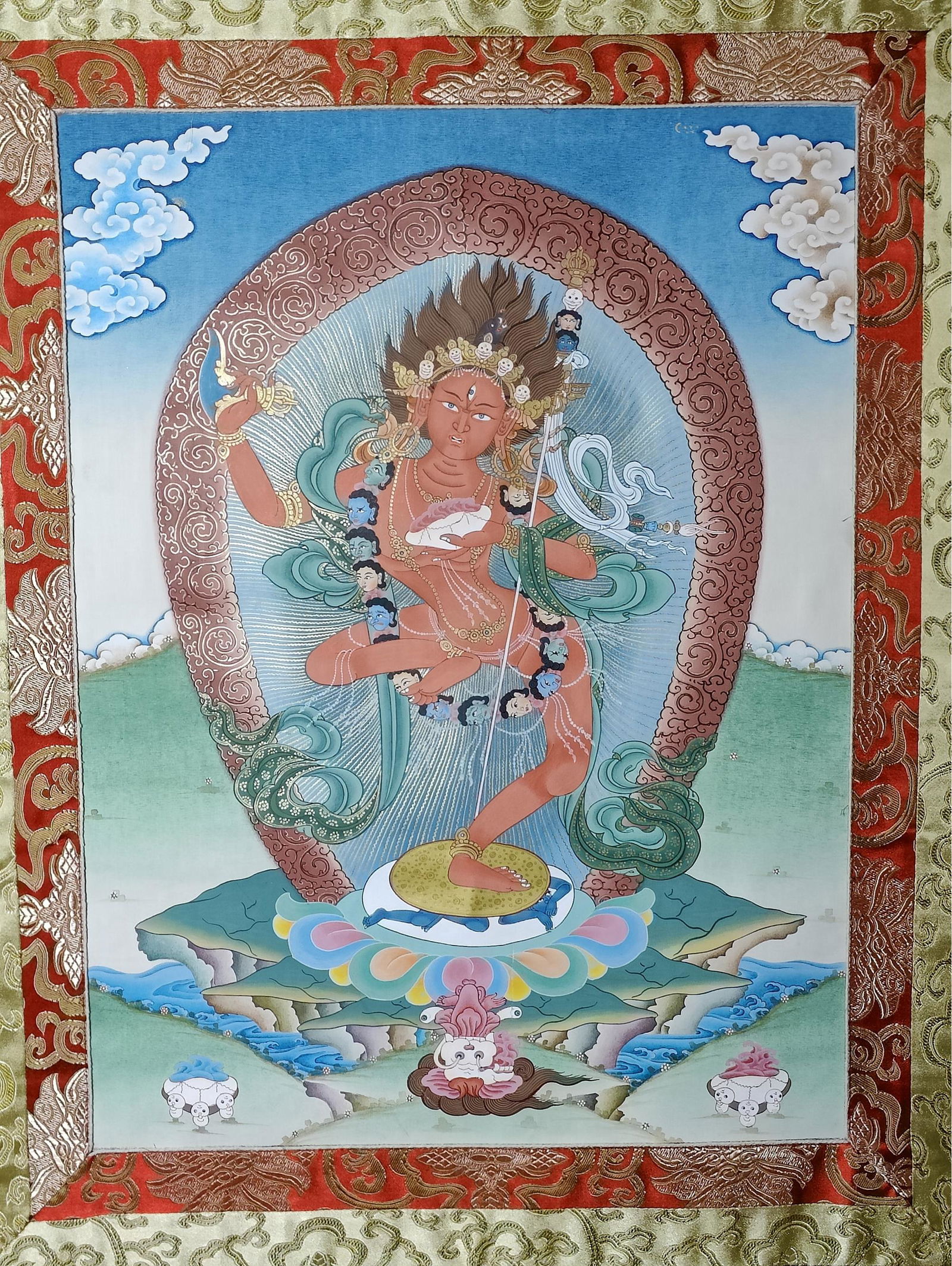 Vajrayogini Thangka, 43 X 26 (1 of 3)