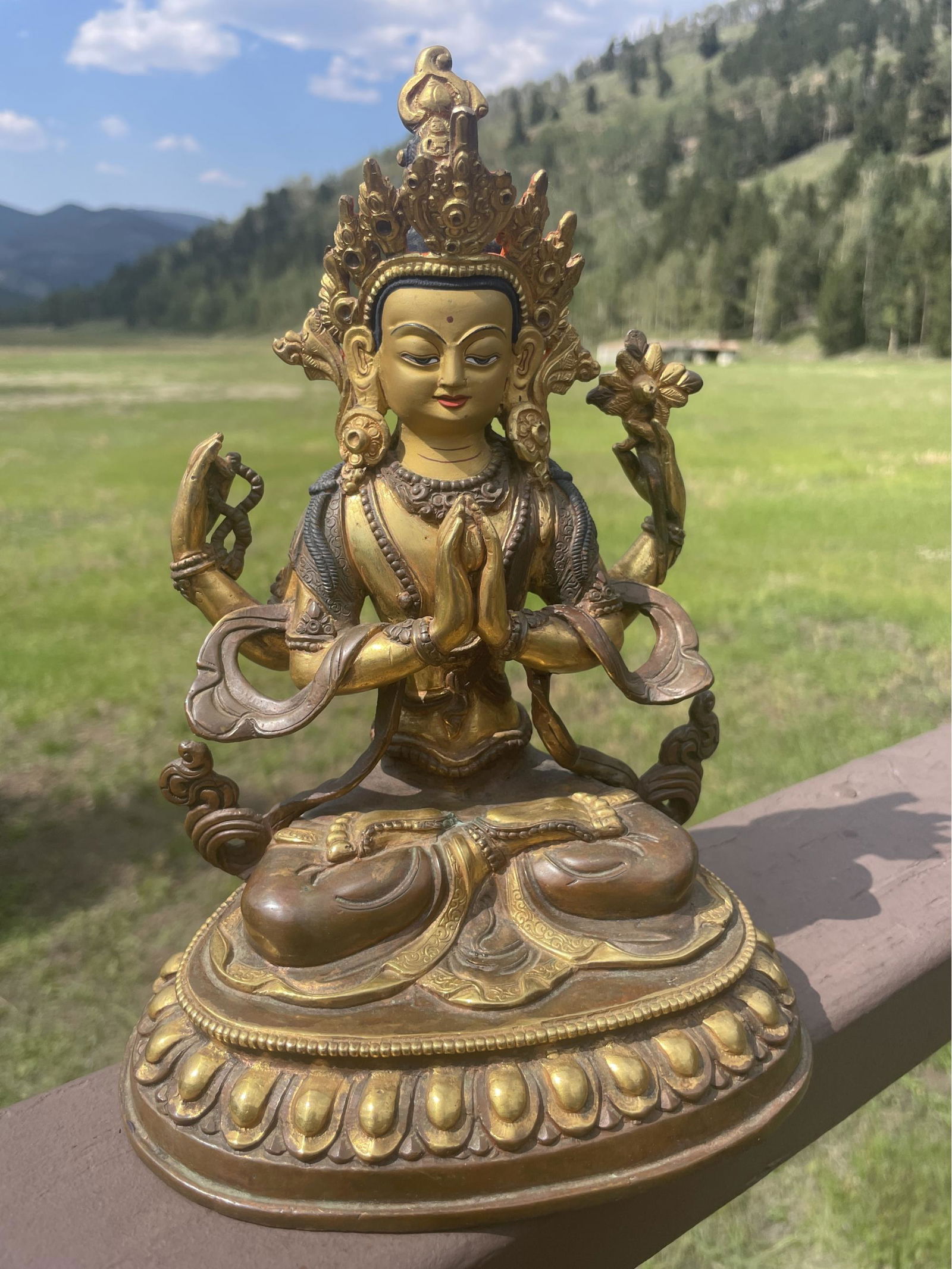 Four-Armed Chenrezig Statue (1 of 3)