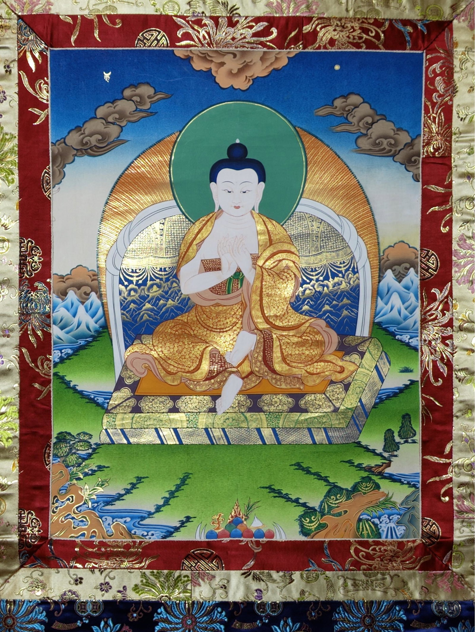 Atisha Thangka , 44 X 26: Atisha Thangka , 44 X 26