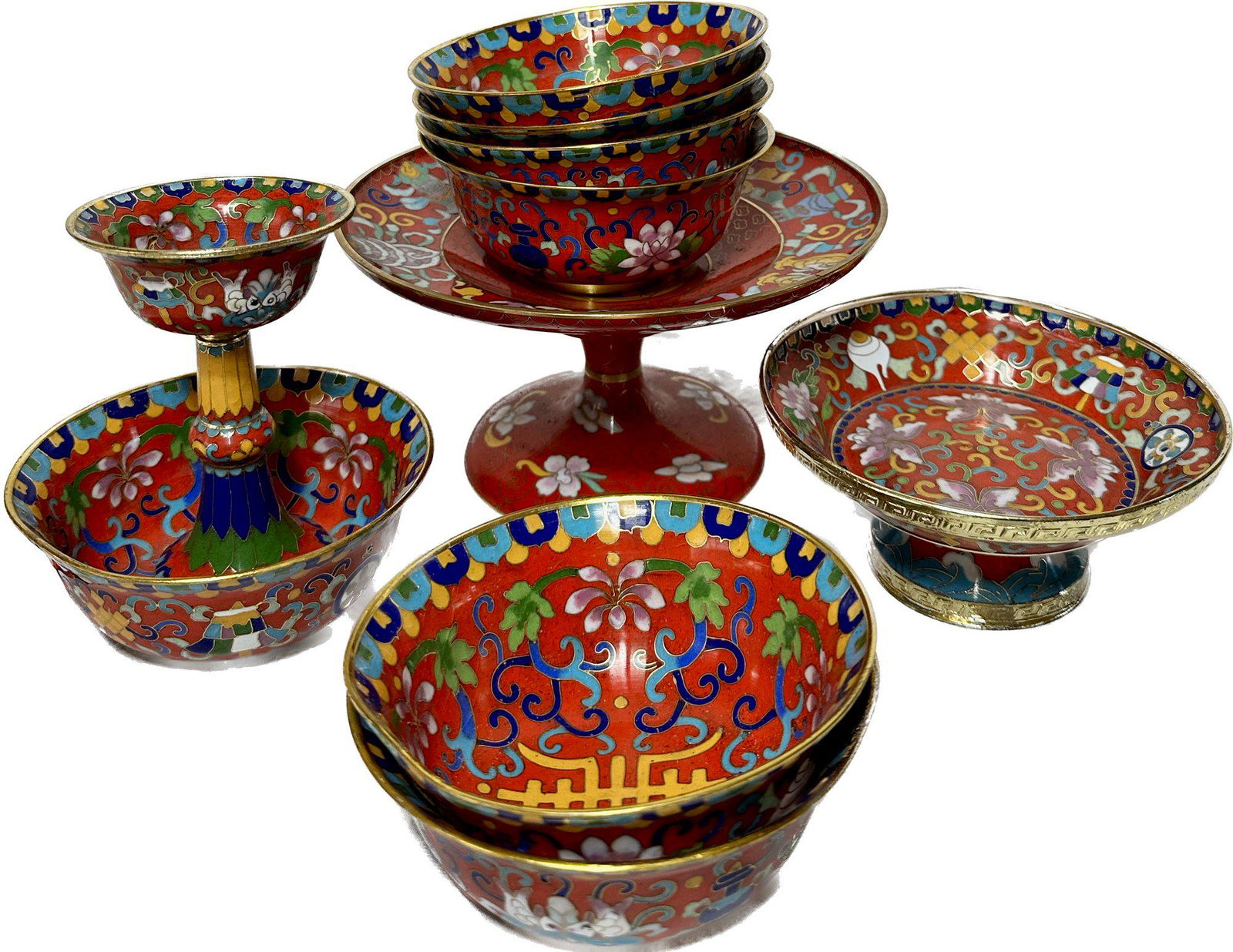 Red Buddhist Butter Bowls (1 of 7)