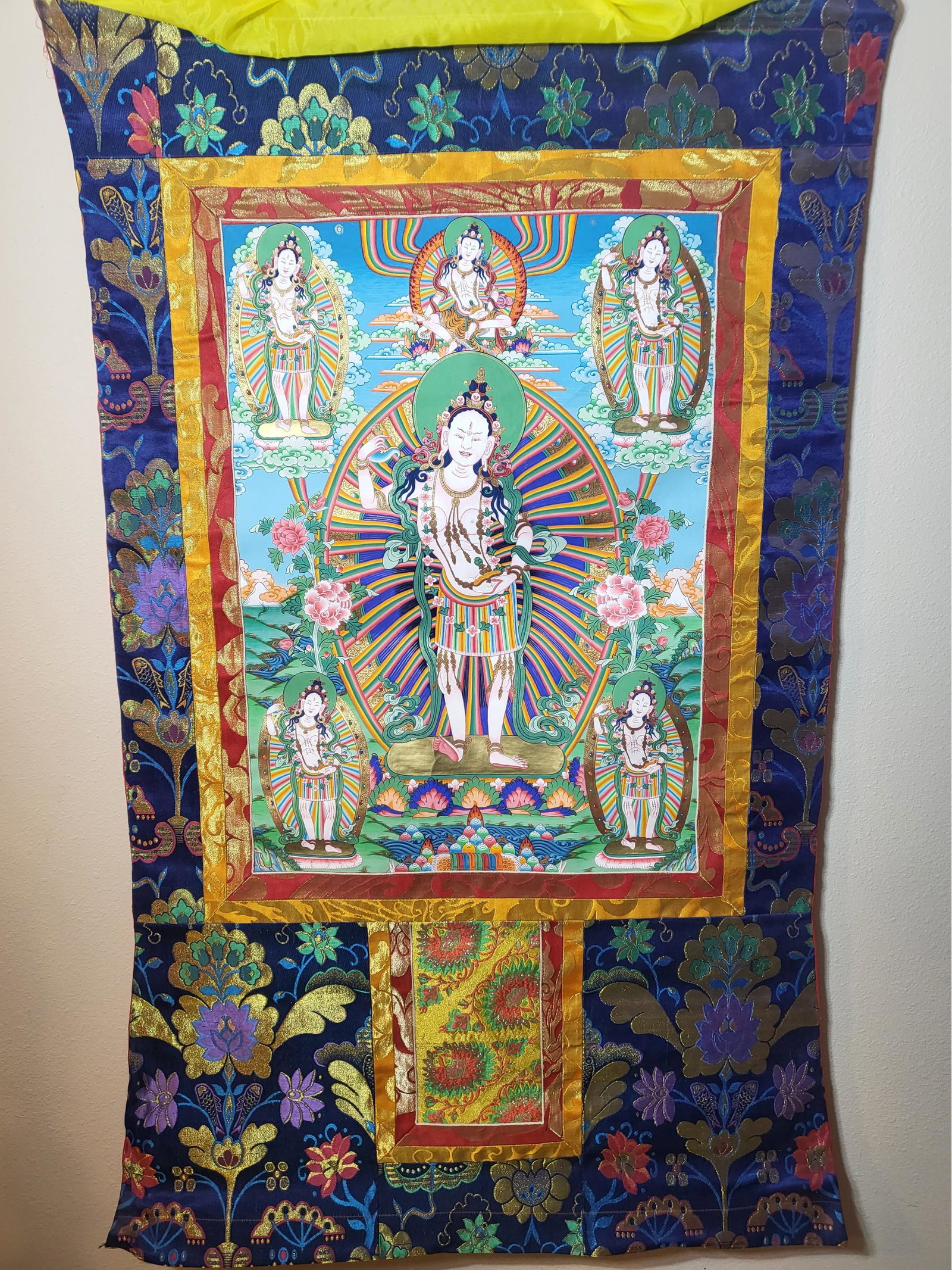 Sitatapatra Thangka, 54 X 31: Sitatapatra Thangka, 54 X 31