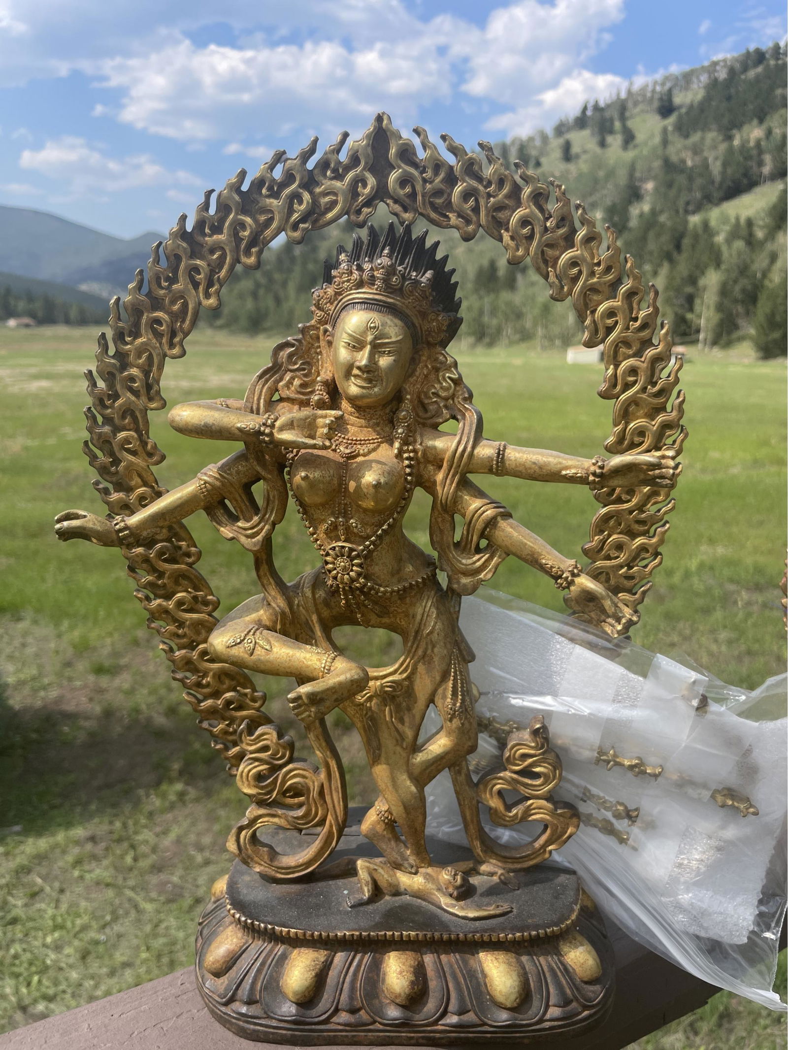 Tibetan Female Dakini Buddhist Statue - 12" Tall (1 of 3)