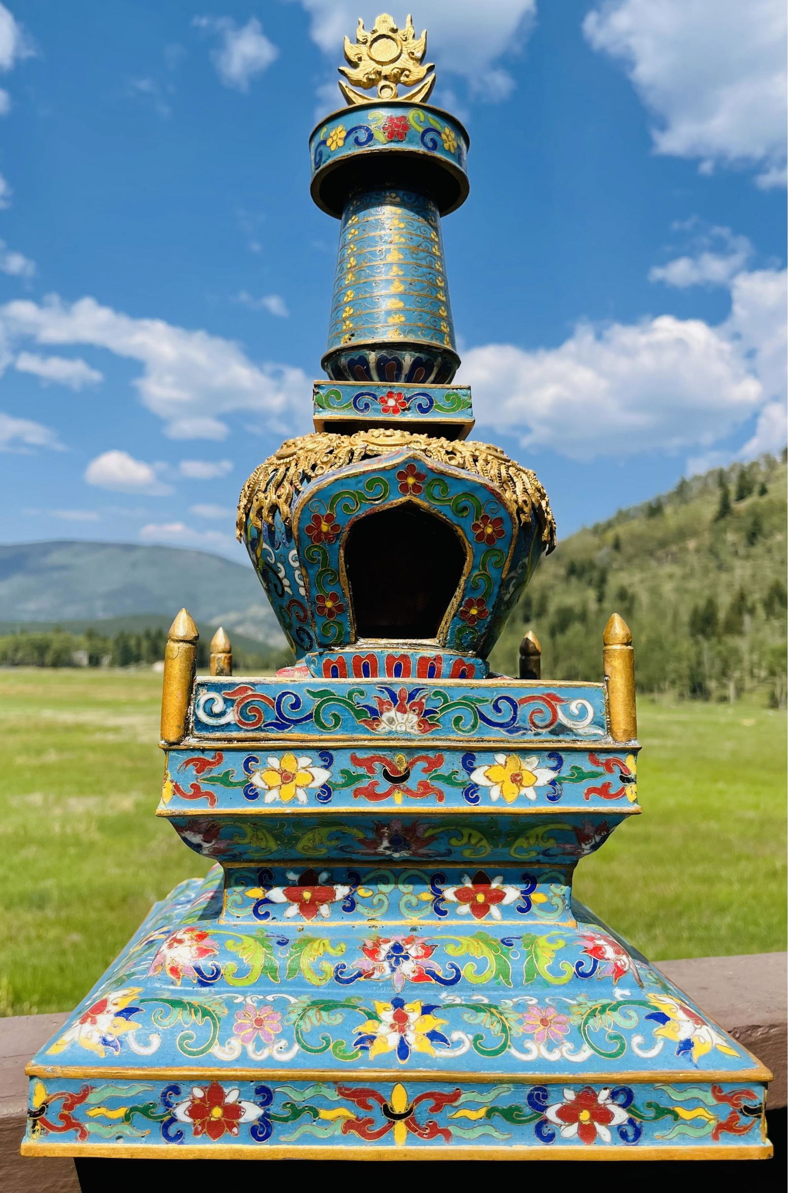 Stunning Tibetan Buddhist Chorten (Stupa) Made In Nepal (1 of 6)